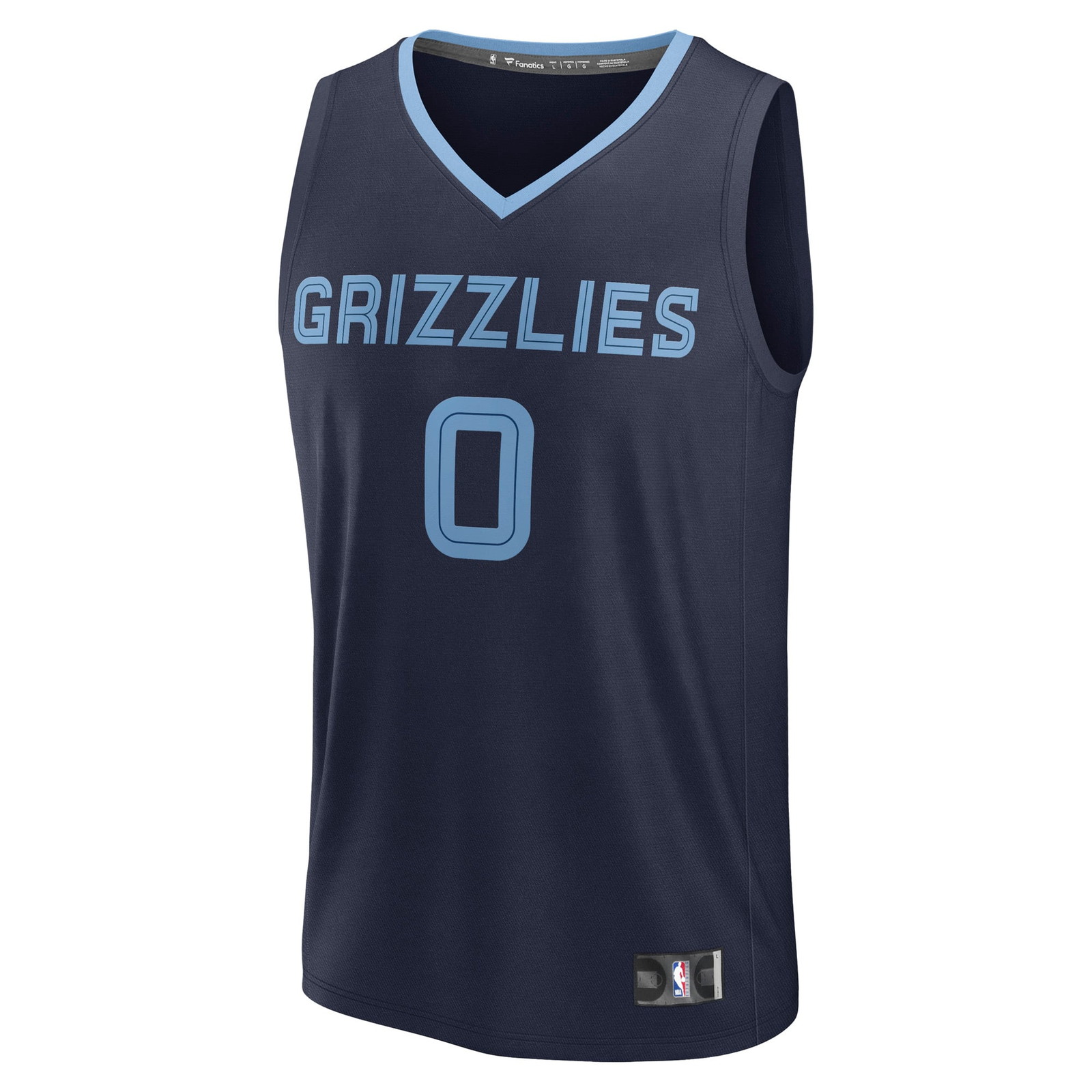 Jaylen Wells Memphis Grizzlies Fast Break Fan Version Player Jersey Icon Edition Navy - front view