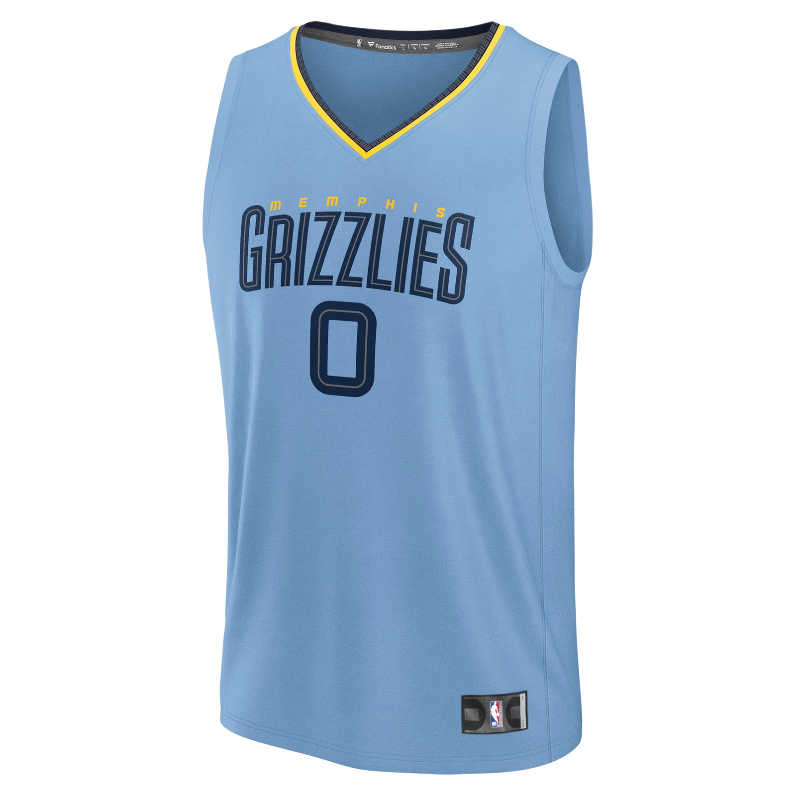 Jaylen Wells Memphis Grizzlies Fast Break Fan Version Player Jersey Statement Edition - front view