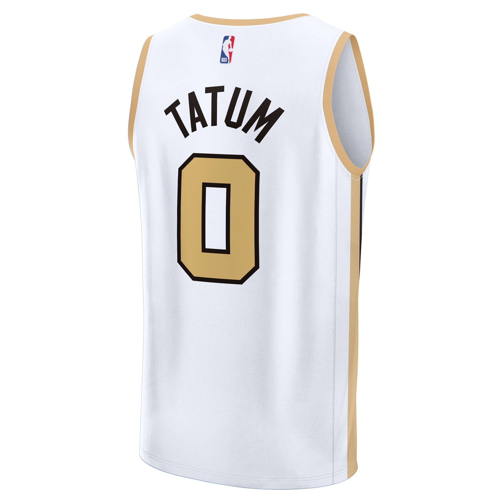 Jayson Tatum Boston Celtics Youth 2025/26 City Edition Fast Break Jersey White - back view