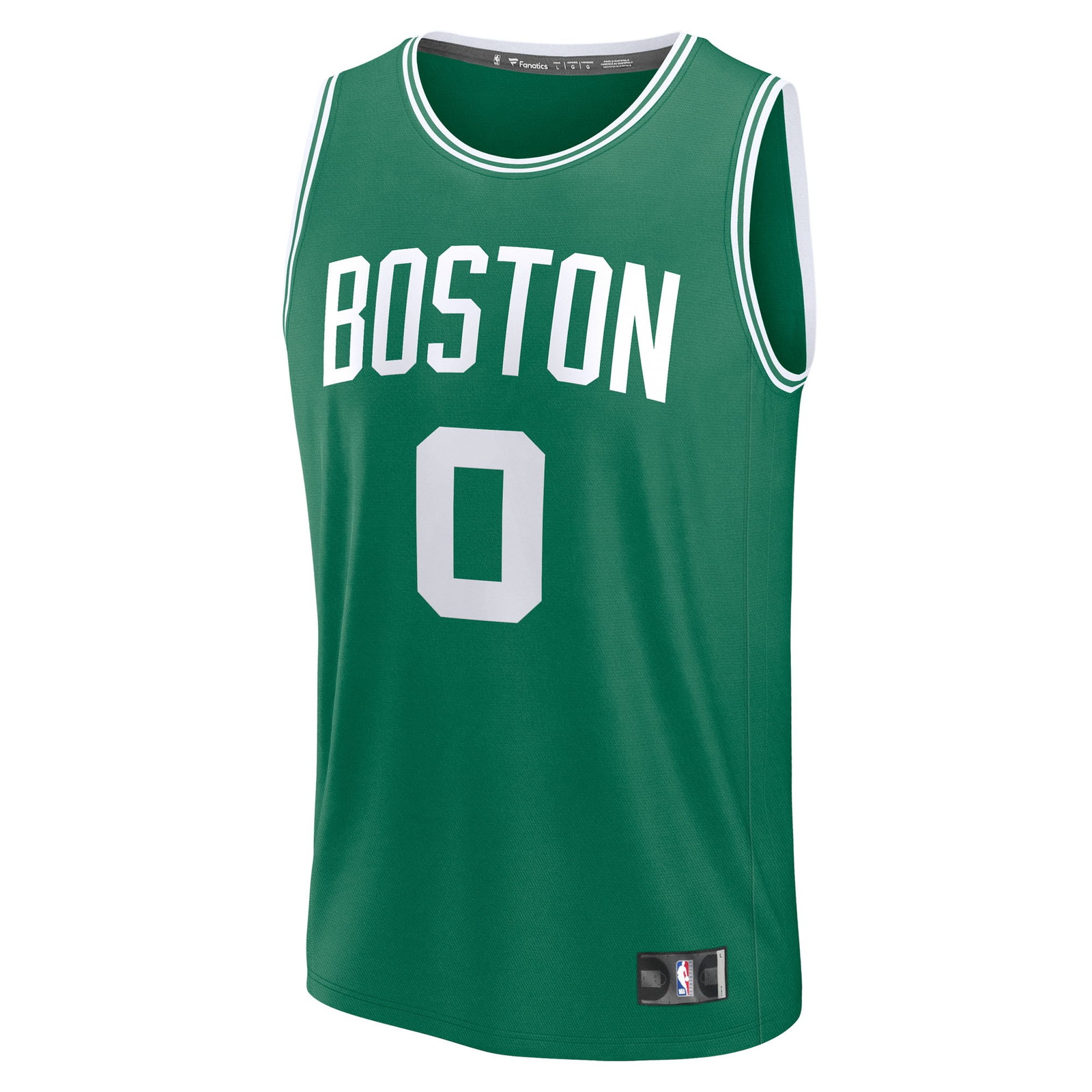 Jayson Tatum Boston Celtics Fast Break Fan Version Player Jersey Icon Edition Kelly - front view