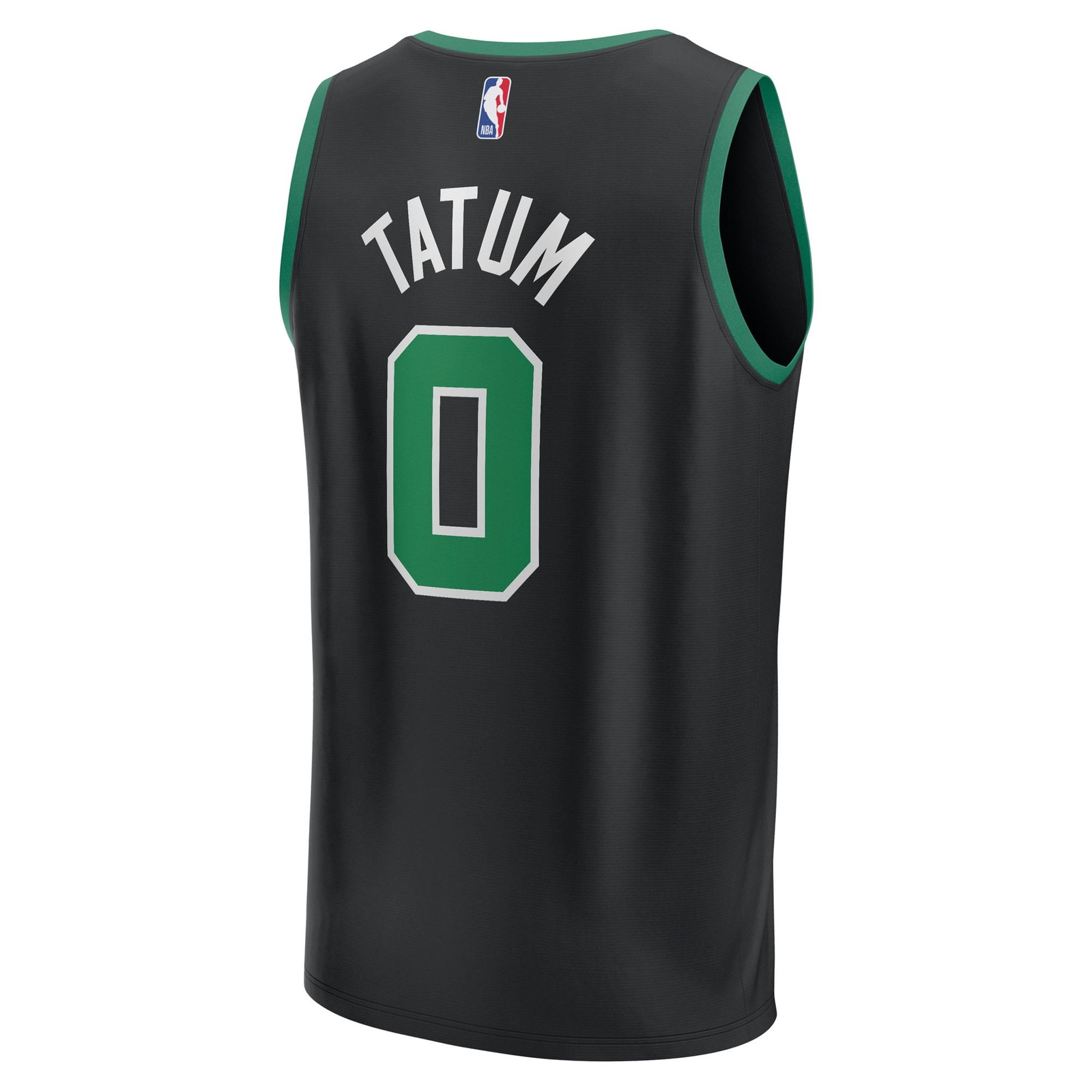 Jayson Tatum Boston Celtics Fast Break Fan Version Player Jersey Statement Edition Black - back view