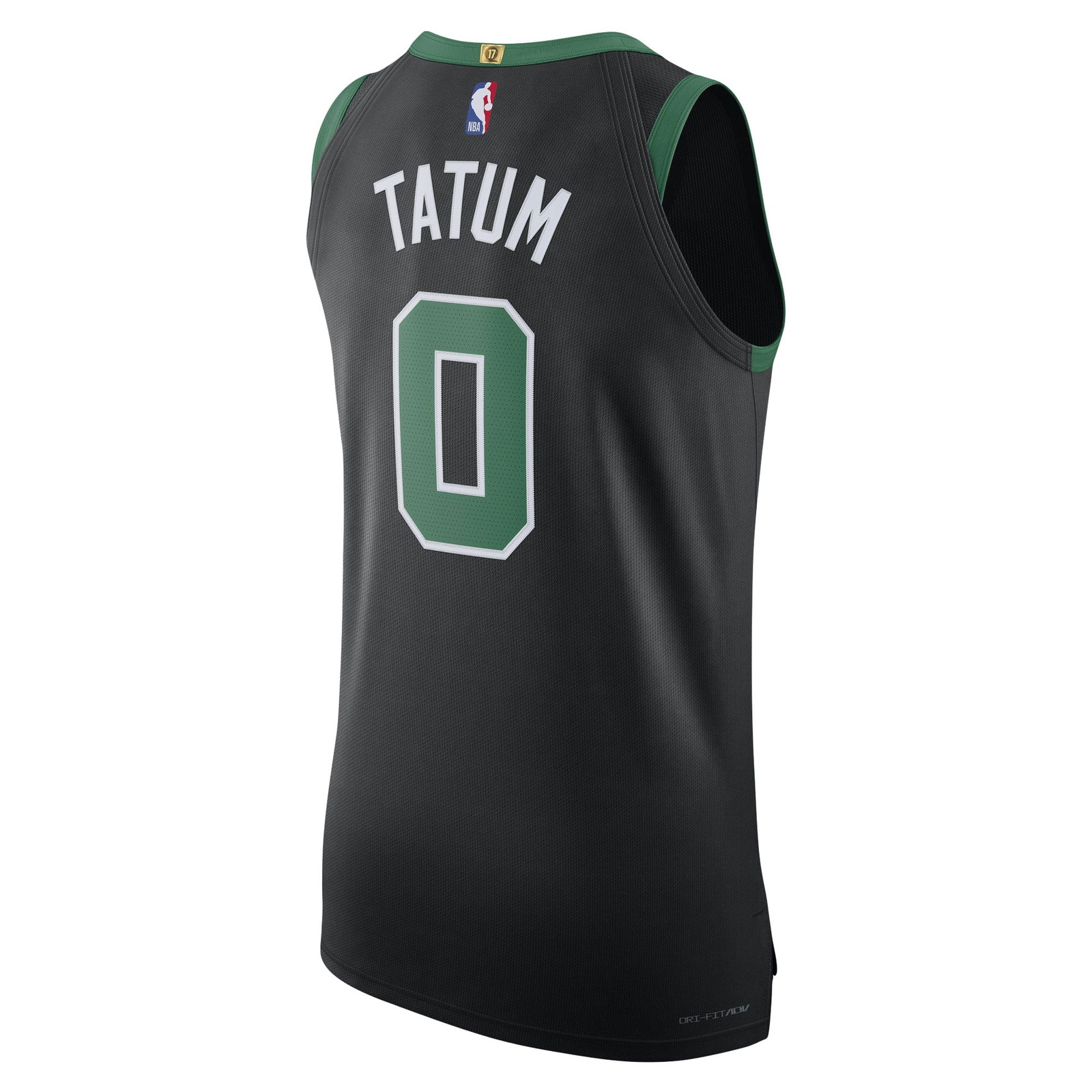 Jayson Tatum Boston Celtics Pro Cut Player Jersey Statement Edition Black - back view