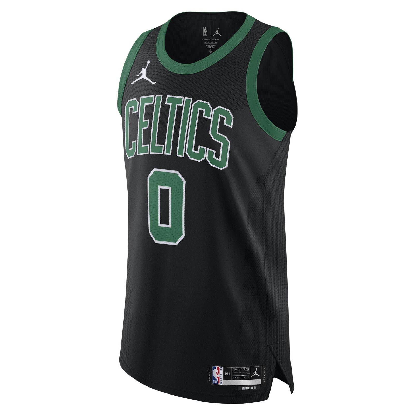 Jayson Tatum Boston Celtics Pro Cut Player Jersey Statement Edition Black - front view