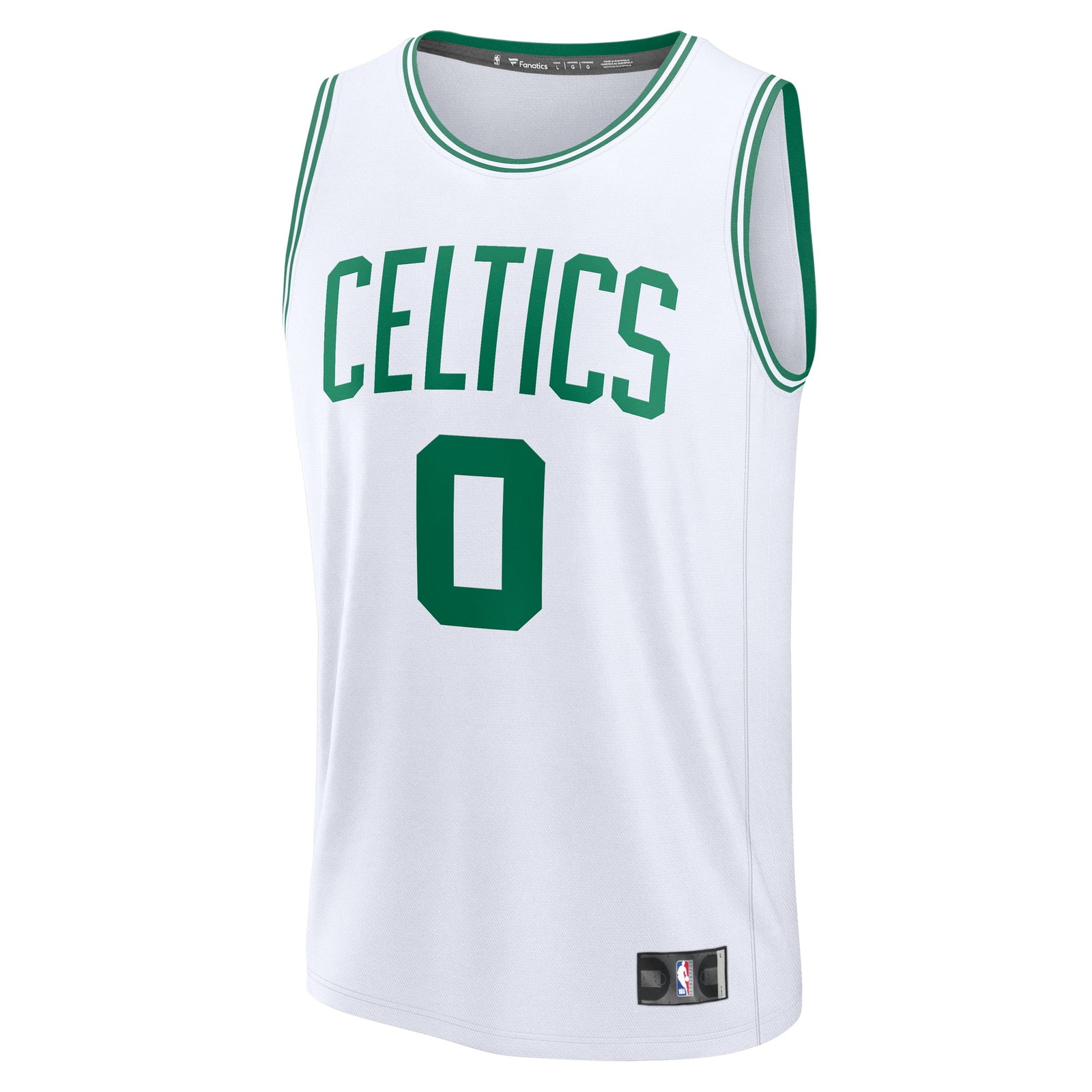 Jayson Tatum Boston Celtics Youth Fast Break Fan Version Player Jersey Association - front view