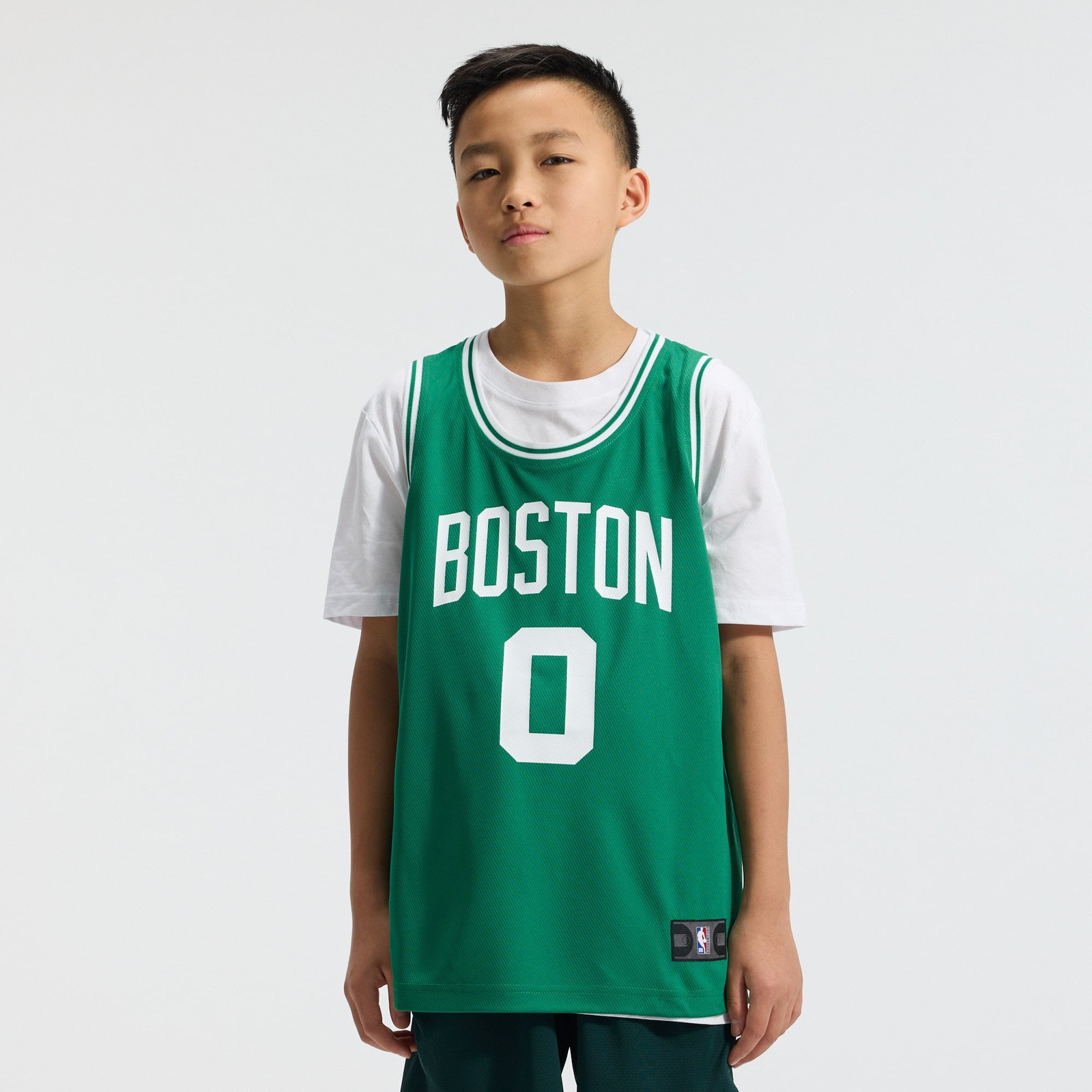 Jayson Tatum Boston Celtics Youth Fast Break Fan Version Player Jersey Icon Edition - front view