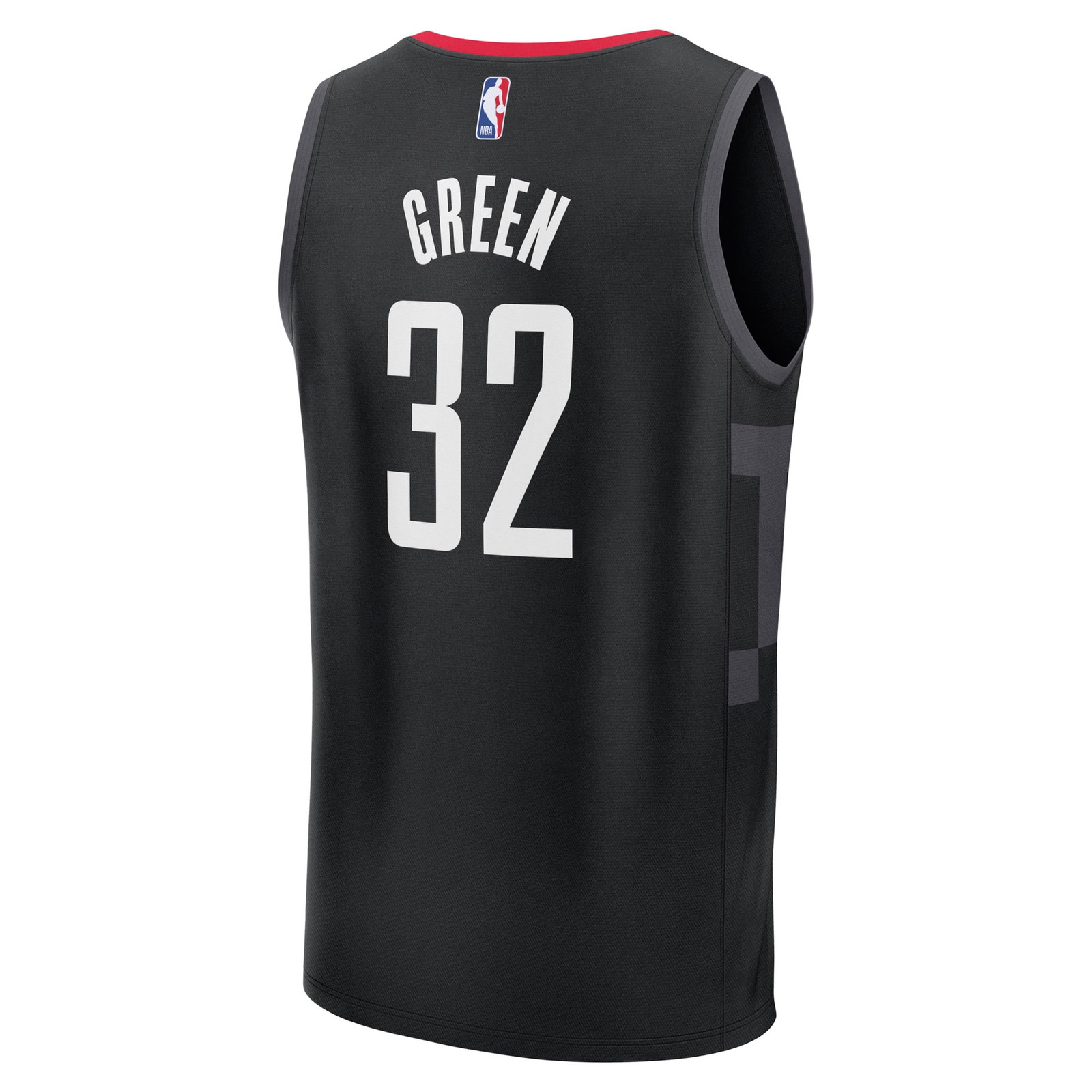 Jeff Green Houston Rockets Fast Break Fan Version Player Jersey Statement Edition Black - back view