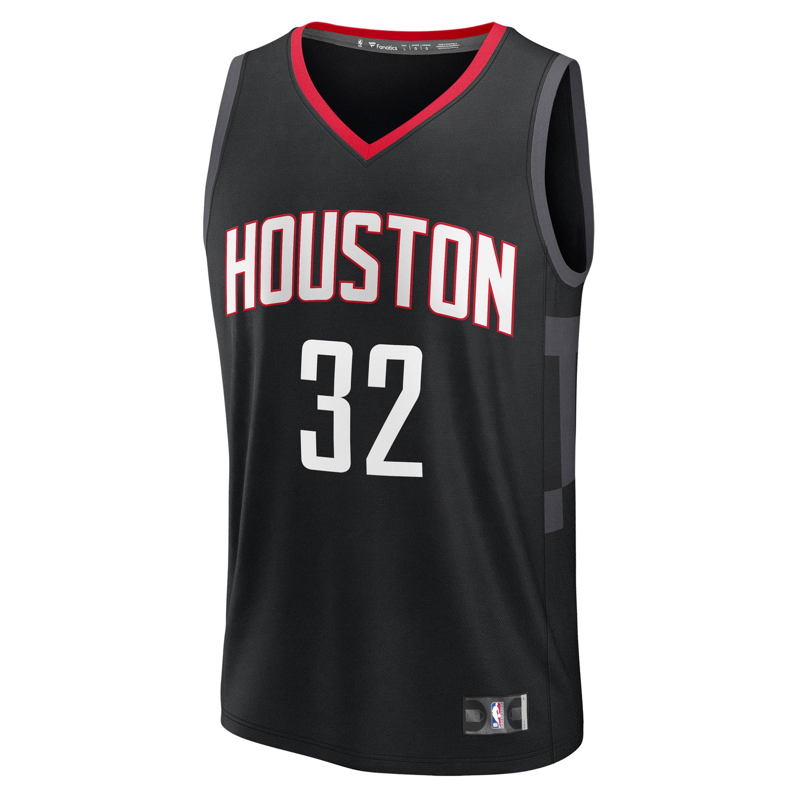 Jeff Green Houston Rockets Fast Break Fan Version Player Jersey Statement Edition Black - front view