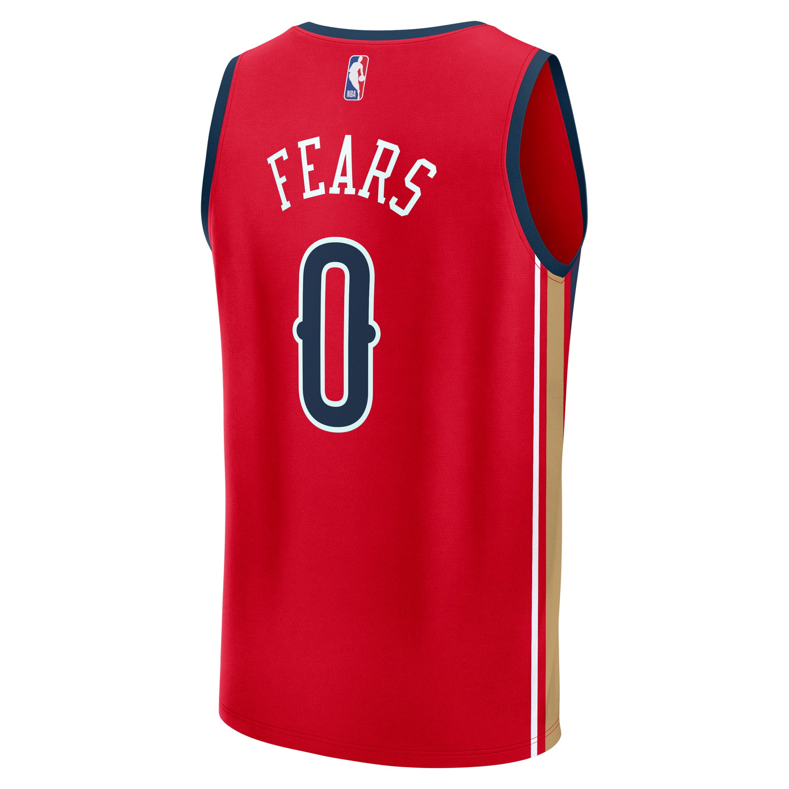 Jeremiah Fears New Orleans Pelicans Fast Break Fan Version Player Jersey Statement - back view