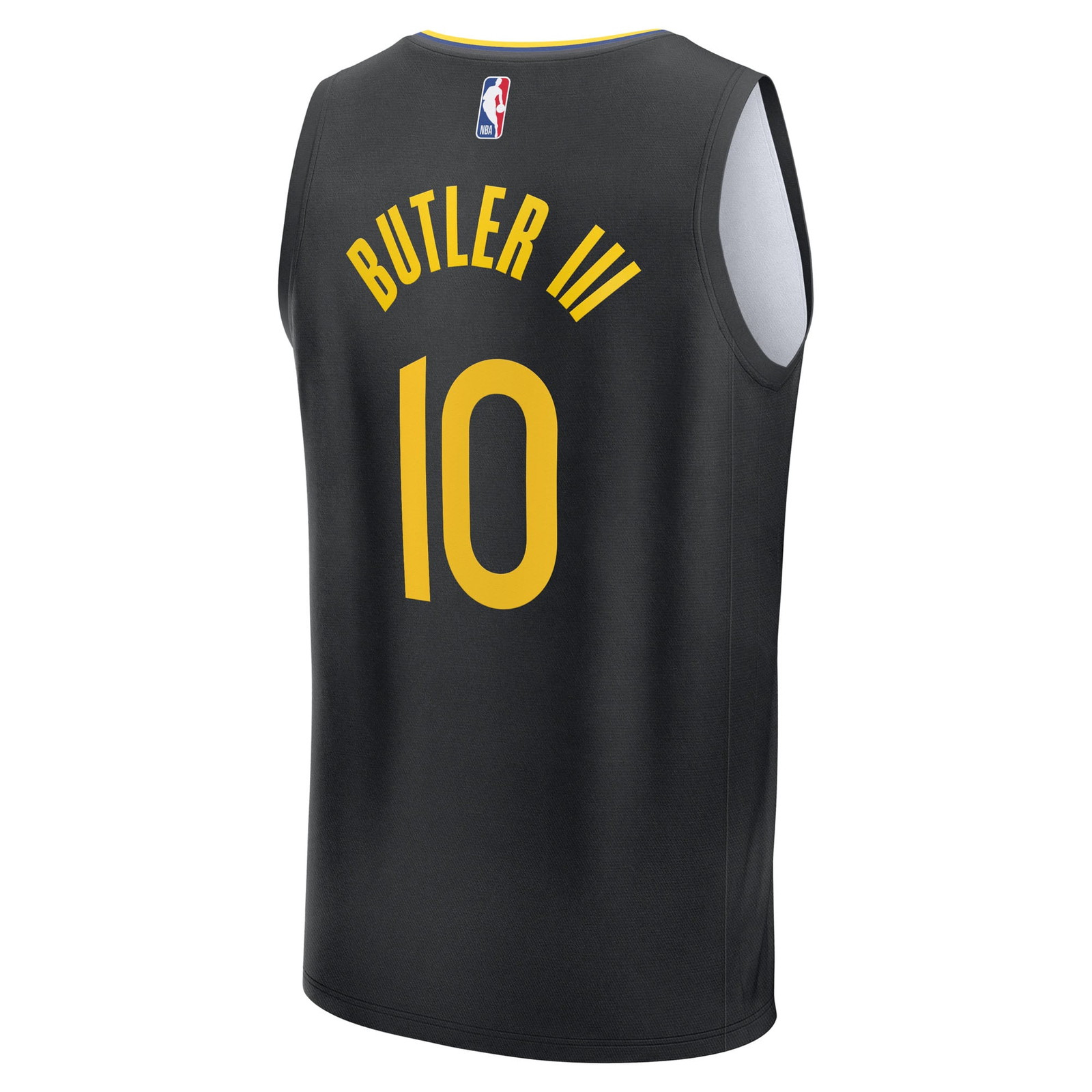 Jimmy Butler III Golden State Warriors Fast Break Fan Version Player Jersey Statement - back view