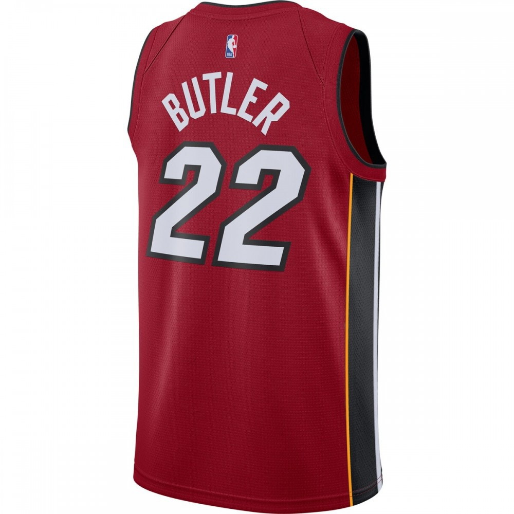 Jimmy Butler Miami Heat 2020/21 Swingman Jersey Statement Edition Red - back view