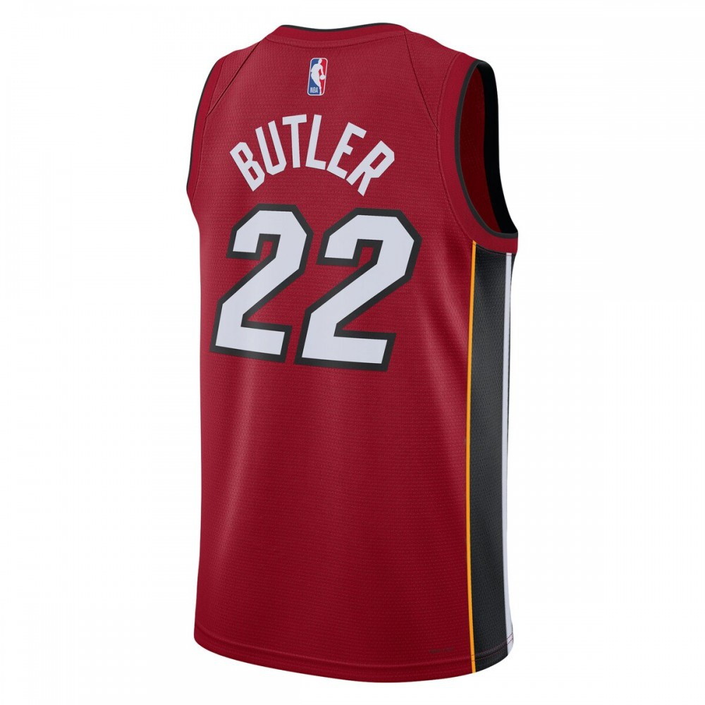 Jimmy Butler Miami Heat 2022/23 Statement Edition Swingman Jersey Red - back view