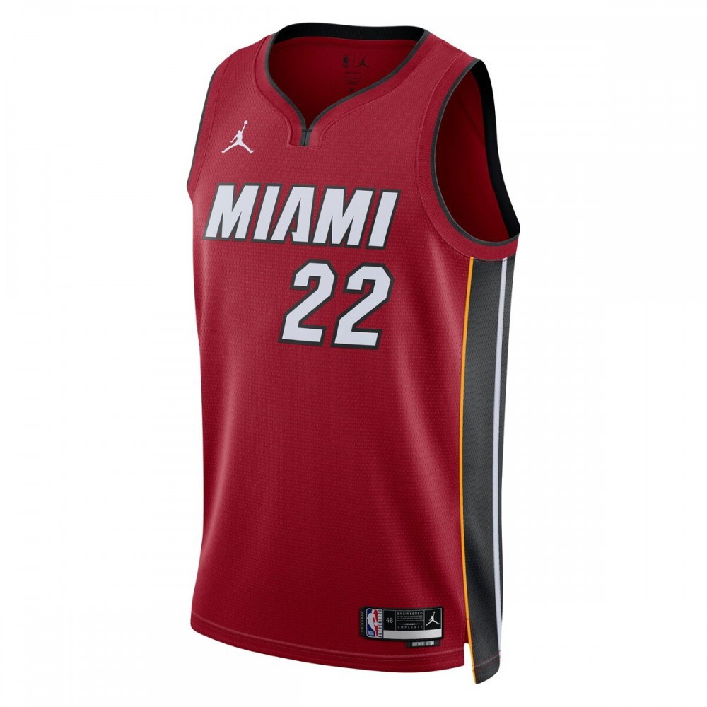 Jimmy Butler Miami Heat 2022/23 Statement Edition Swingman Jersey Red - second front view