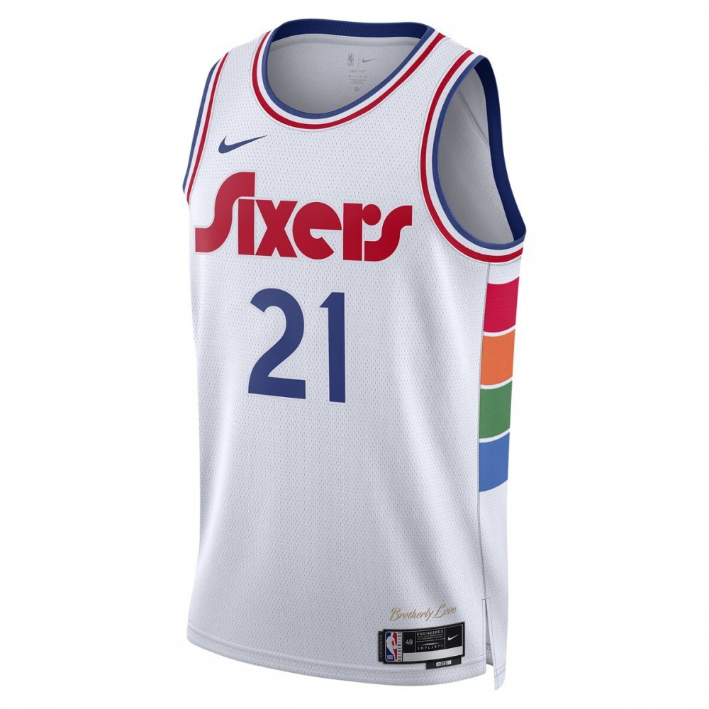 Joel Embiid Philadelphia 76ers Unisex 2024/25 Swingman Player Jersey City - second front view