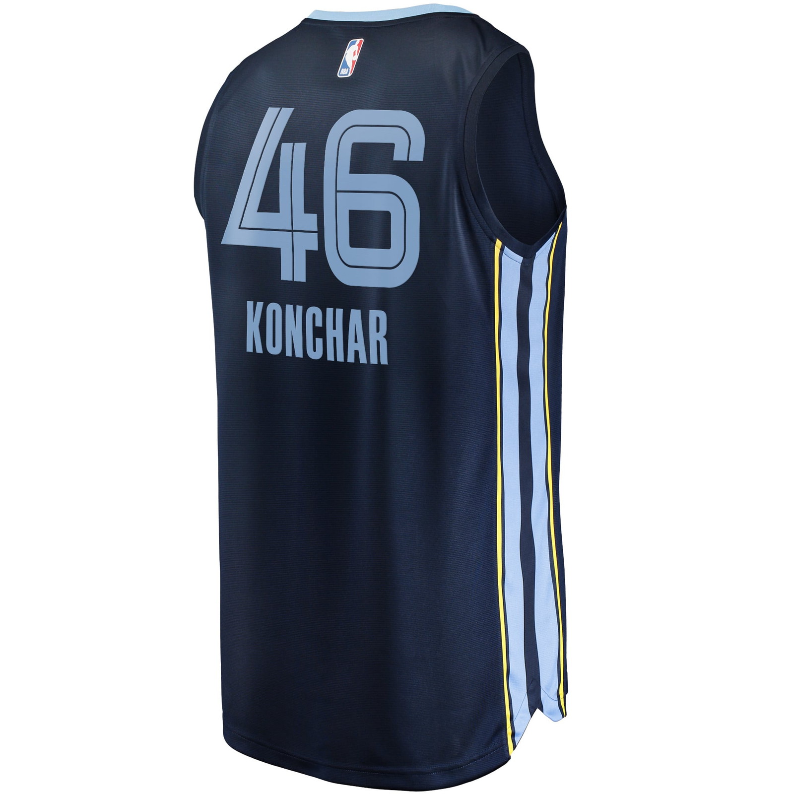John Konchar Memphis Grizzlies Fast Break Fan Version Jersey Icon Edition Navy - back view