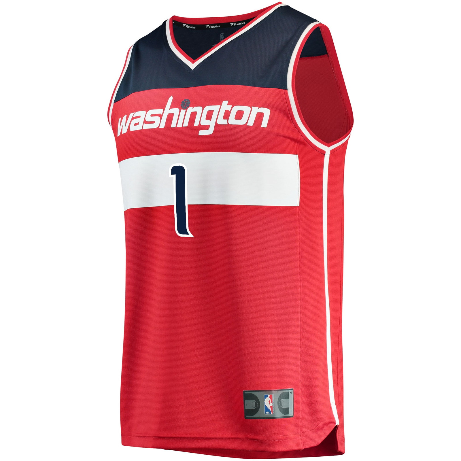 Johnny Davis Washington Wizards Youth Fast Break Fan Version Jersey Icon Edition Red - front view