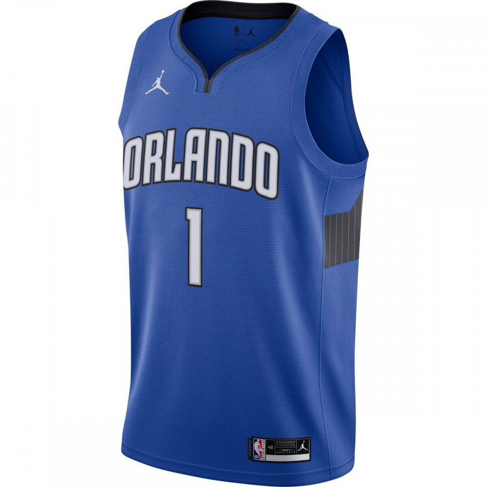 Jonathan Isaac Orlando Magic 2020/21 Swingman Jersey Statement Edition Blue - second front view