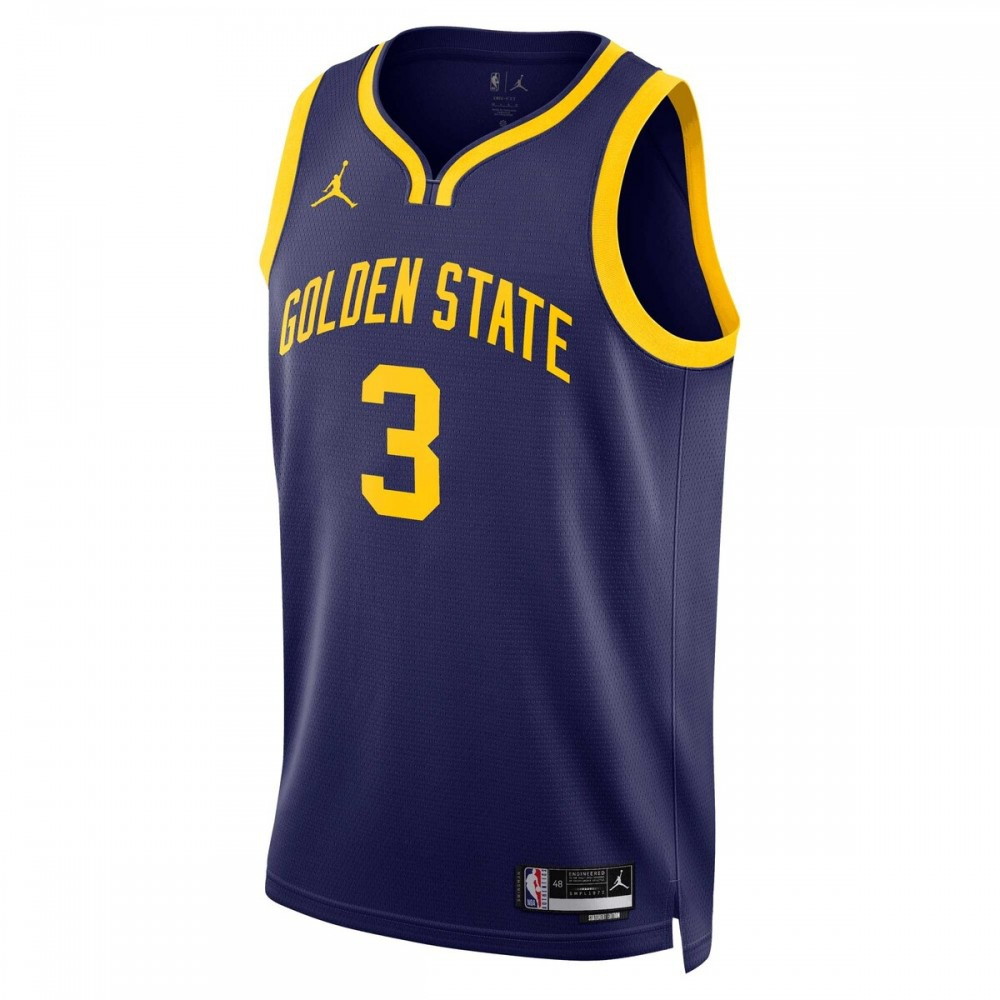 Jordan Poole Golden State Warriors 2022/23 Statement Edition Swingman Jersey - second front view