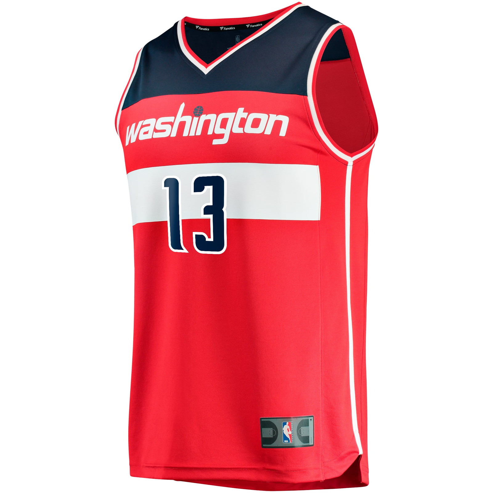 Jordan Poole Washington Wizards Fast Break Player Jersey Icon Edition Red - front view
