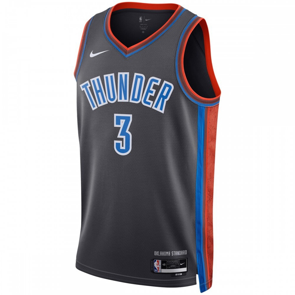 Josh Giddey Oklahoma City Thunder Unisex 2022/23 Swingman Jersey City Edition - second front view