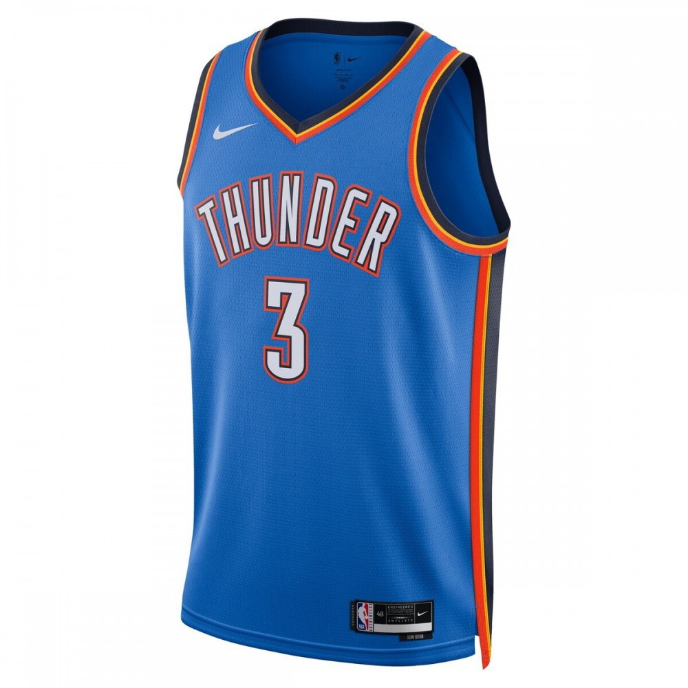 Josh Giddey Oklahoma City Thunder Unisex 2022/23 Swingman Jersey Icon Edition - second front view