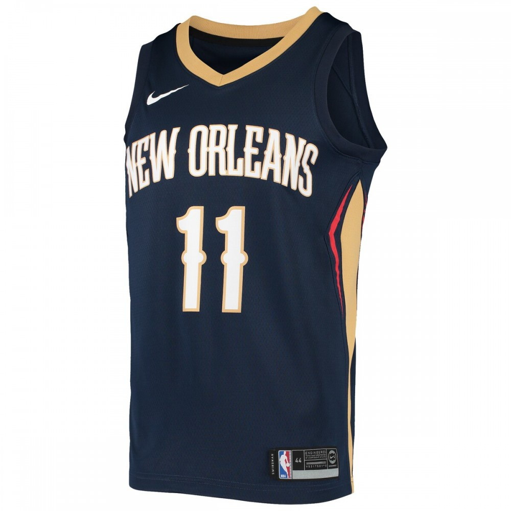 Jrue Holiday New Orleans Pelicans Swingman Jersey Navy - second front view