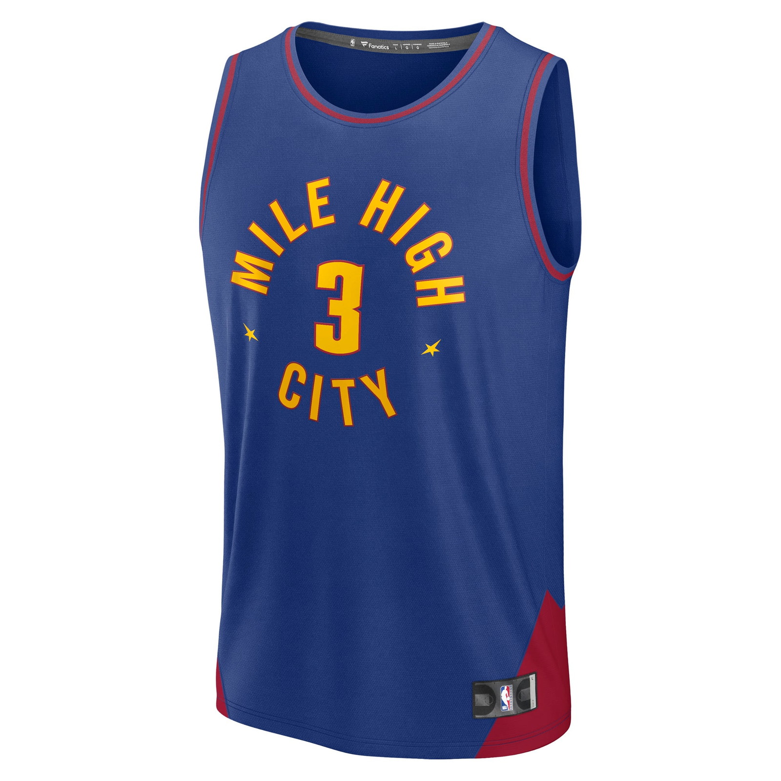 Julian Strawther Denver Nuggets Fast Break Fan Version Player Jersey Statement Edition - front view
