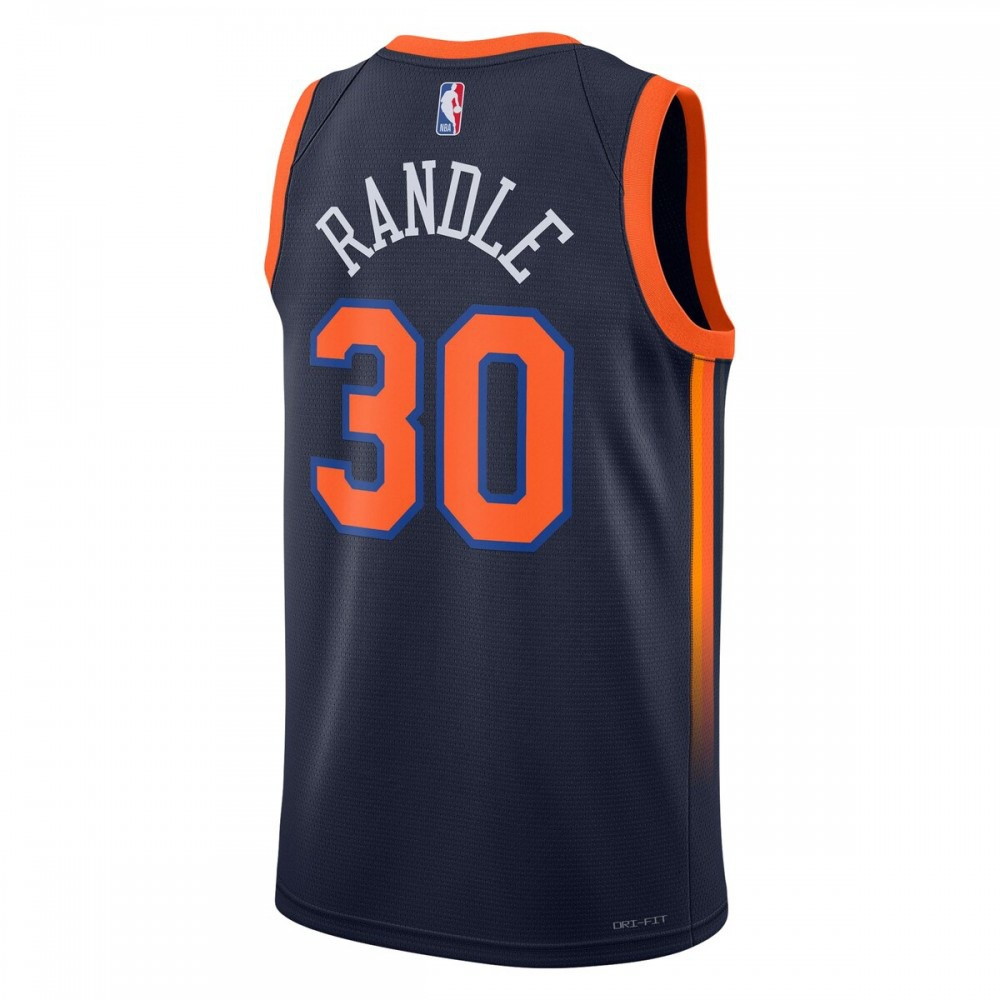 Julius Randle New York Knicks 2022/23 Statement Edition Swingman Jersey Navy - back view
