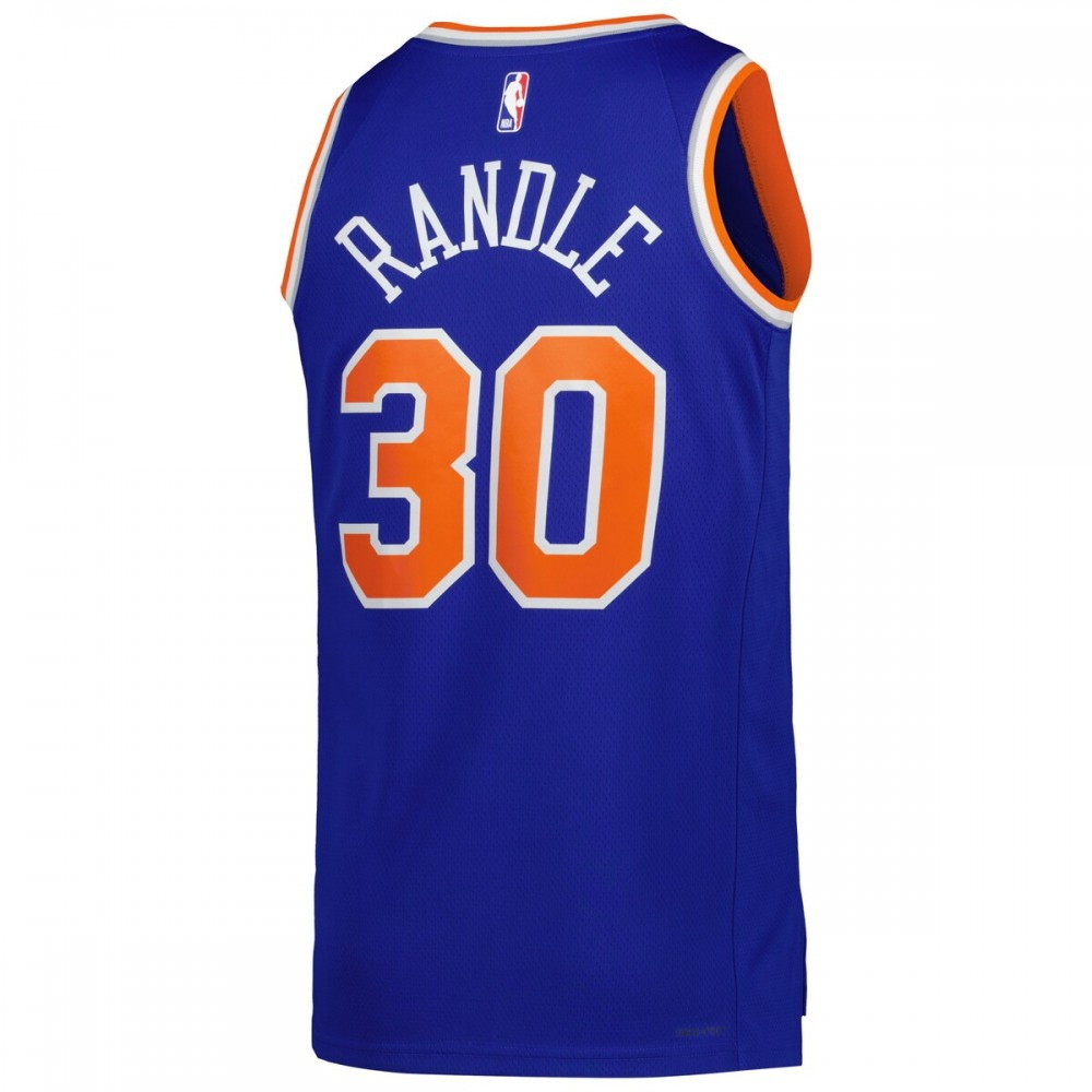 Julius Randle New York Knicks Unisex 2022/23 Swingman Jersey Icon Edition Blue - back view