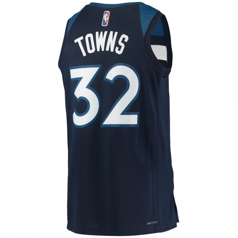 Karl-Anthony Towns Minnesota Timberwolves 2021/22 Diamond Swingman Jersey Icon Edition - back view