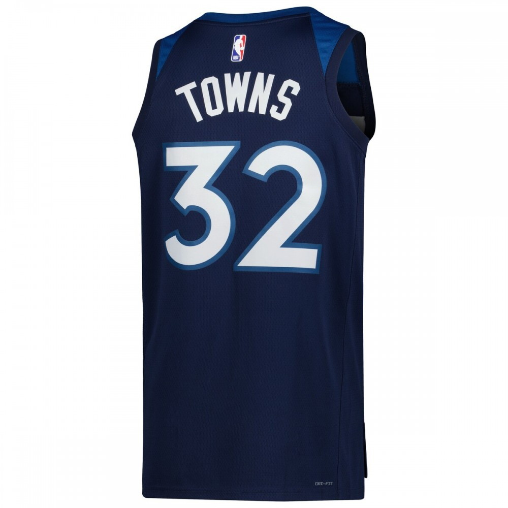 Karl-Anthony Towns Minnesota Timberwolves Unisex 2022/23 Swingman Jersey Icon Edition - back view