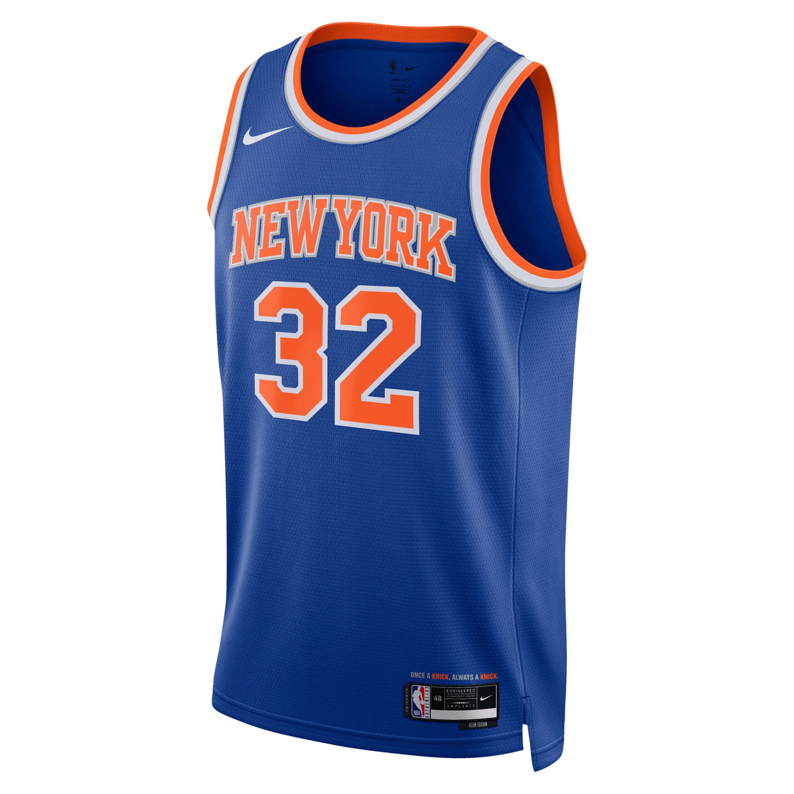 Karl-Anthony Towns New York Knicks Unisex Swingman Jersey Blue Icon Edition - front view