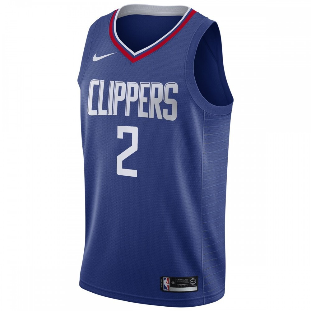 Kawhi Leonard LA Clippers 2019/20 Swingman Jersey Blue Icon Edition - second front view