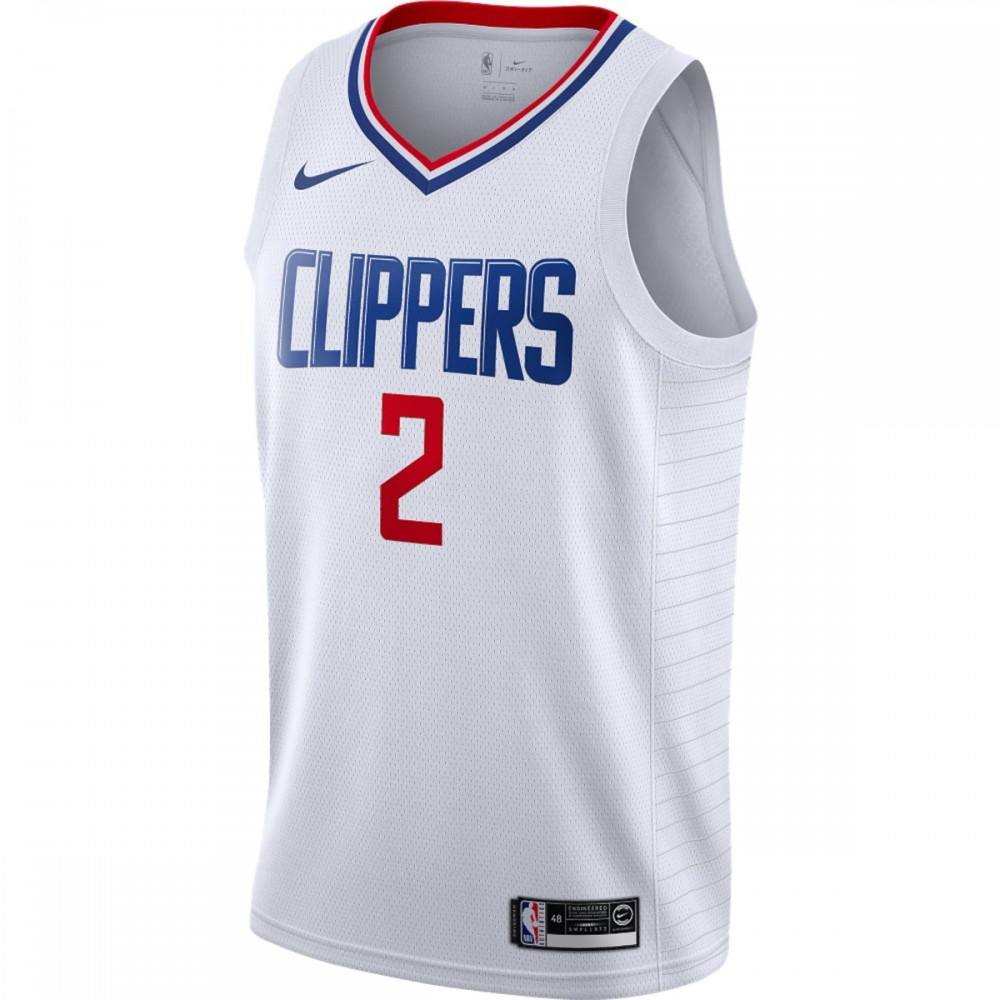 Kawhi Leonard LA Clippers 2019/2020 Swingman Jersey Association Edition White - second front view