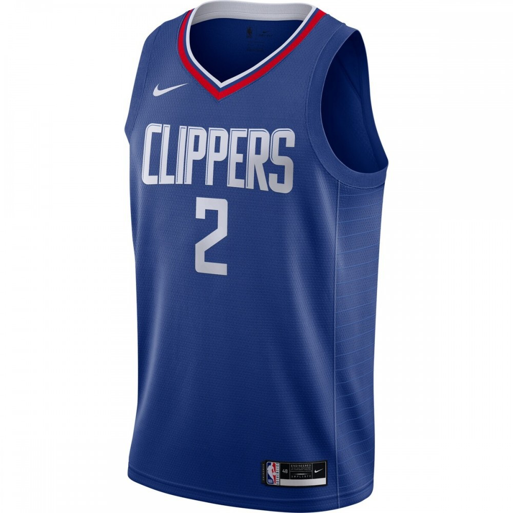 Kawhi Leonard LA Clippers 2020/21 Swingman Jersey Royal Icon Edition - second front view