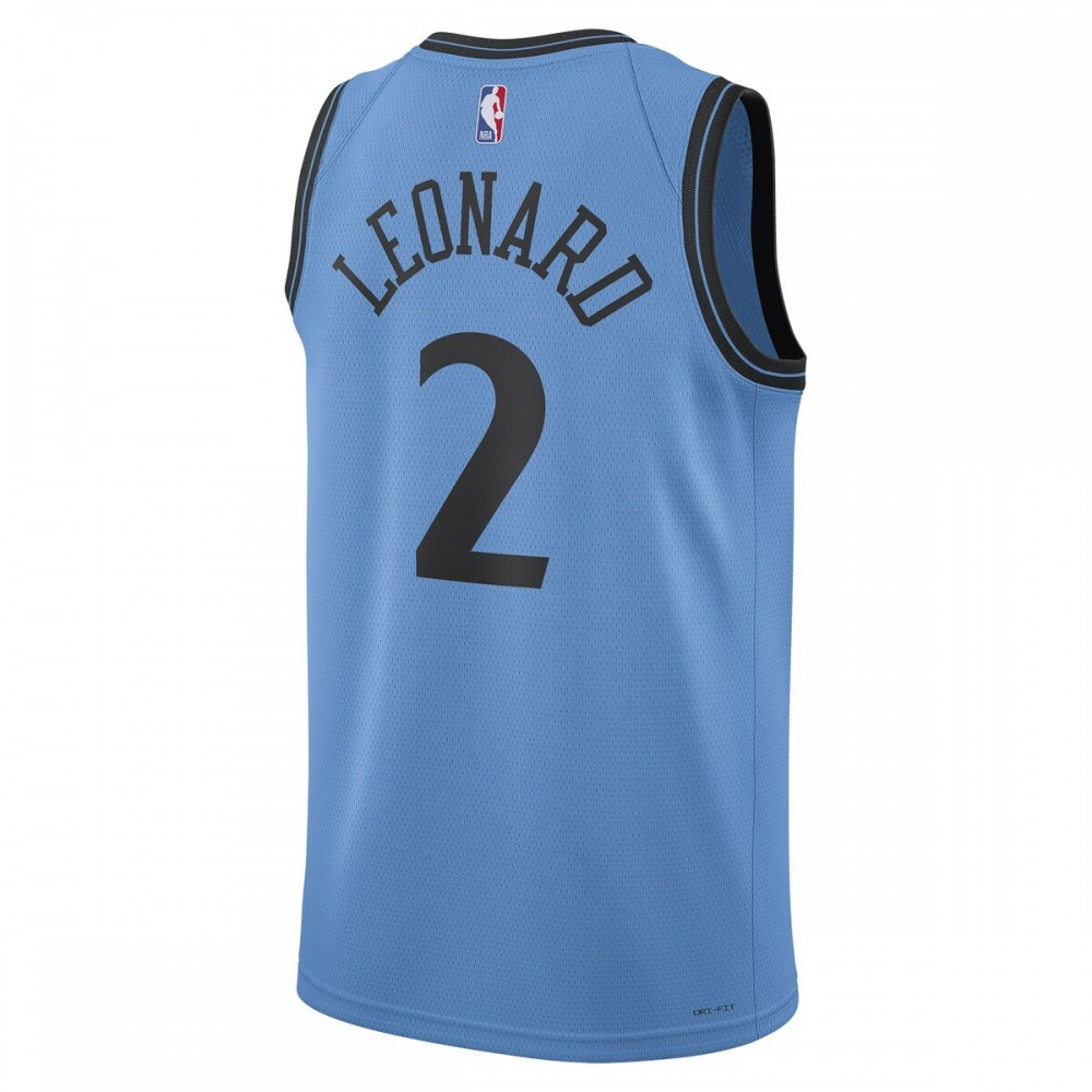 Kawhi Leonard LA Clippers Unisex 2024/25 Swingman Player Jersey City Edition Light Blue - back view