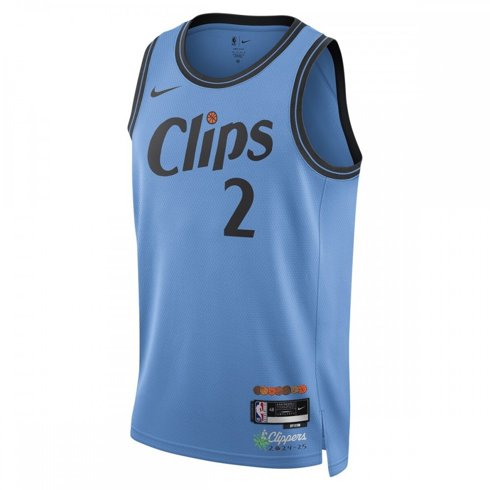 Kawhi Leonard LA Clippers Unisex 2024/25 Swingman Player Jersey City Edition - second front view