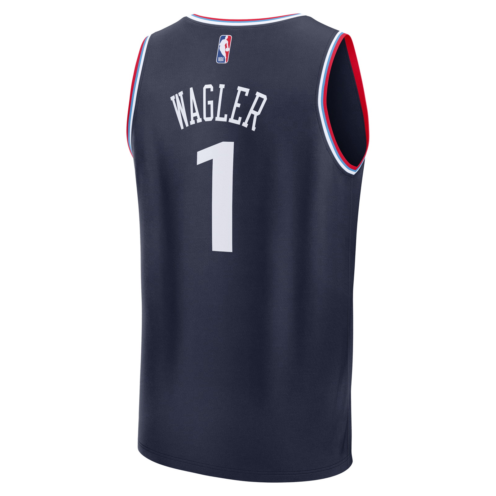 Keaton Wagler LA Clippers 2026 NBA Draft First Round Pick Fast Break Jersey Icon - back view