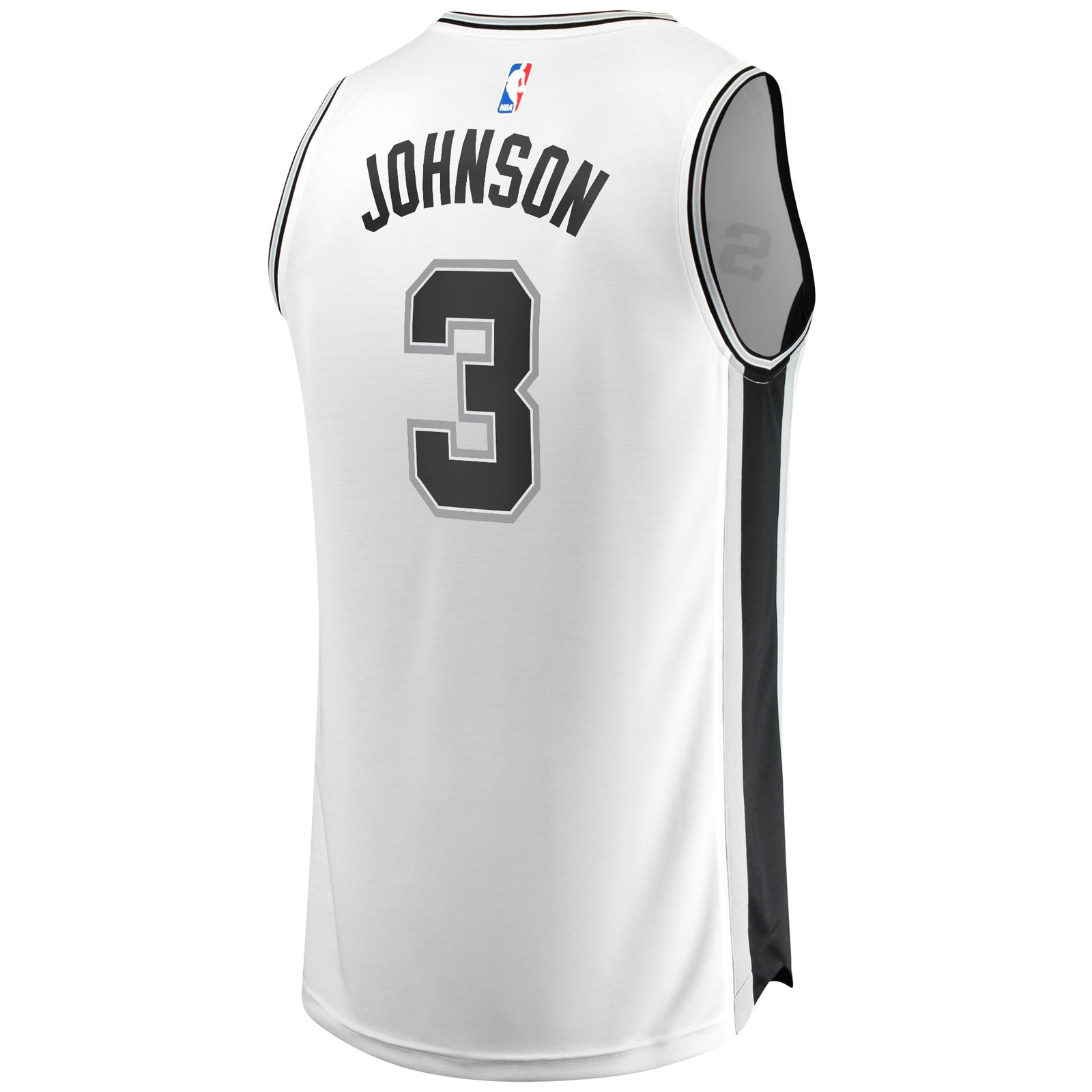 Keldon Johnson San Antonio Spurs Fast Break Association Jersey White - back view