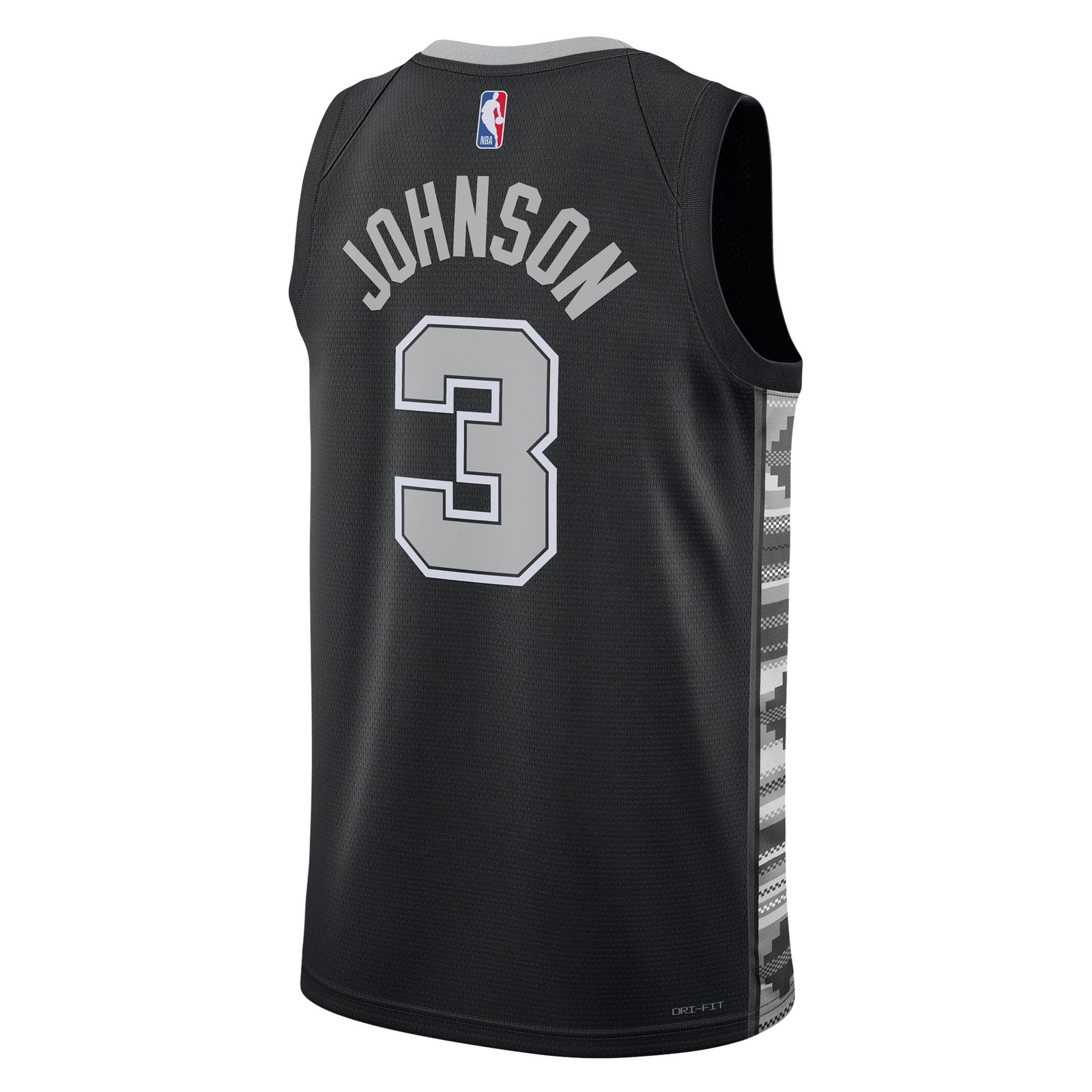 Keldon Johnson San Antonio Spurs Unisex Swingman Jersey Statement Edition Black - back view