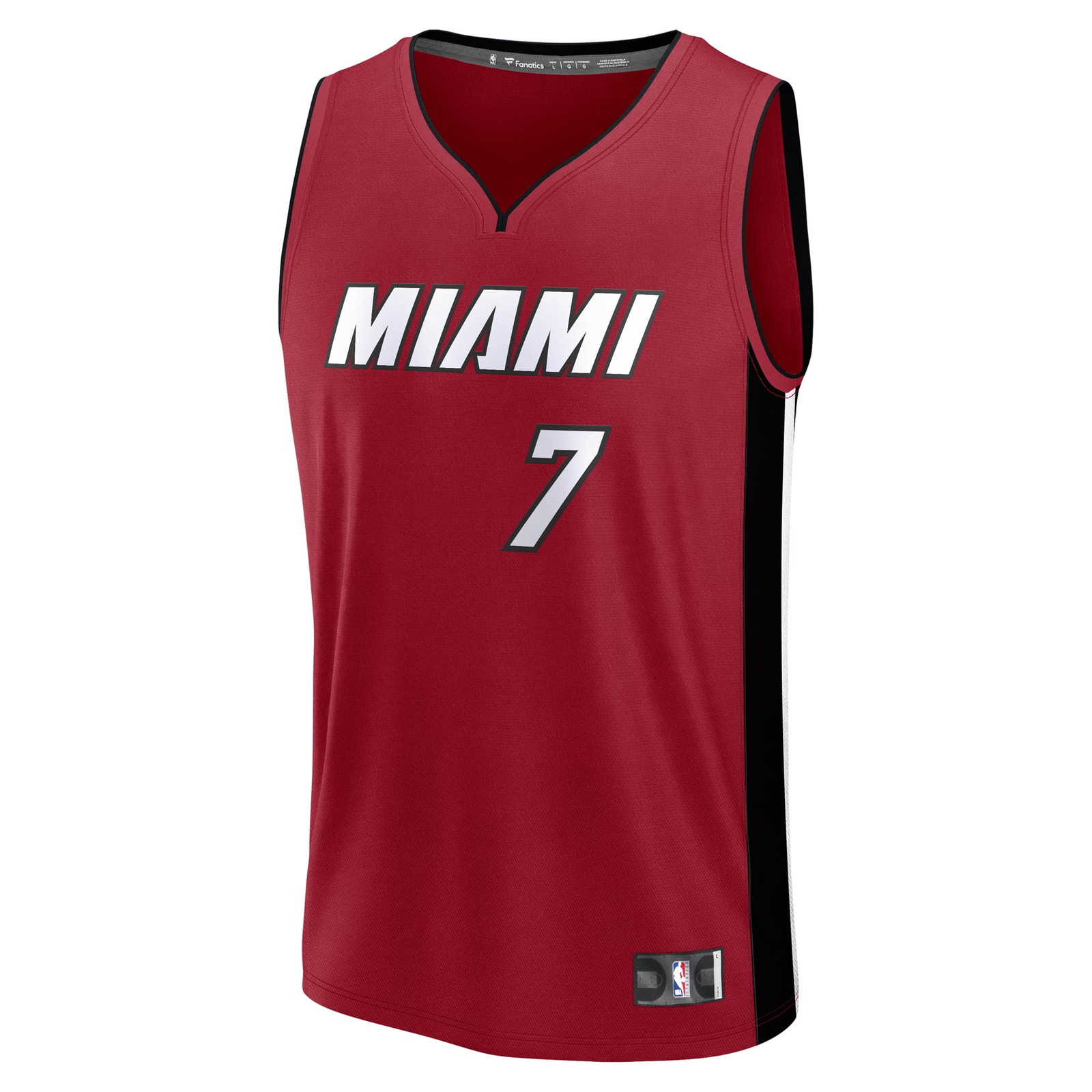 Kel'el Ware Miami Heat Youth Fast Break Player Jersey Statement Edition Red - front view