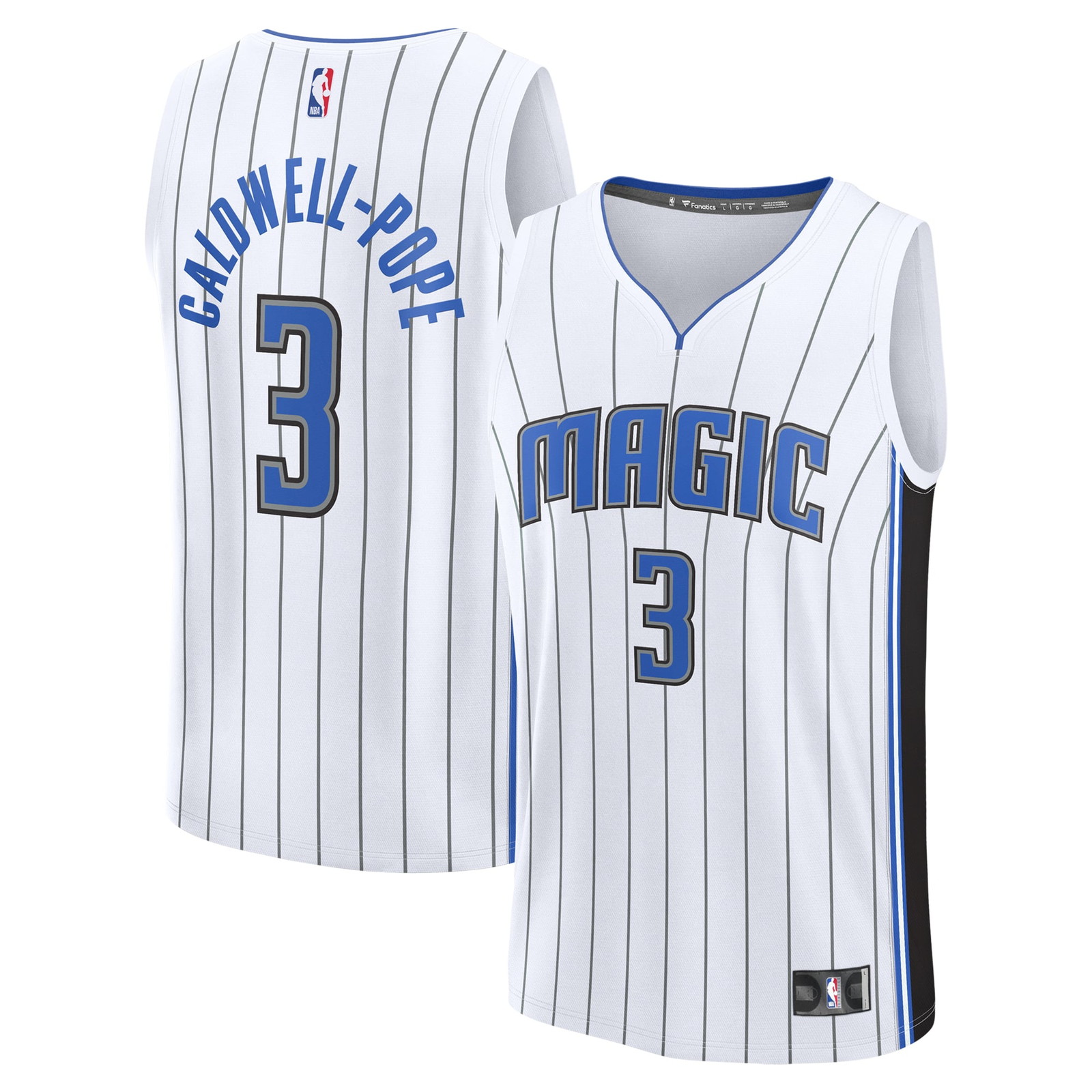 Kentavious Caldwell-Pope Orlando Magic Fast Break Fan Version Player Jersey - front and back view