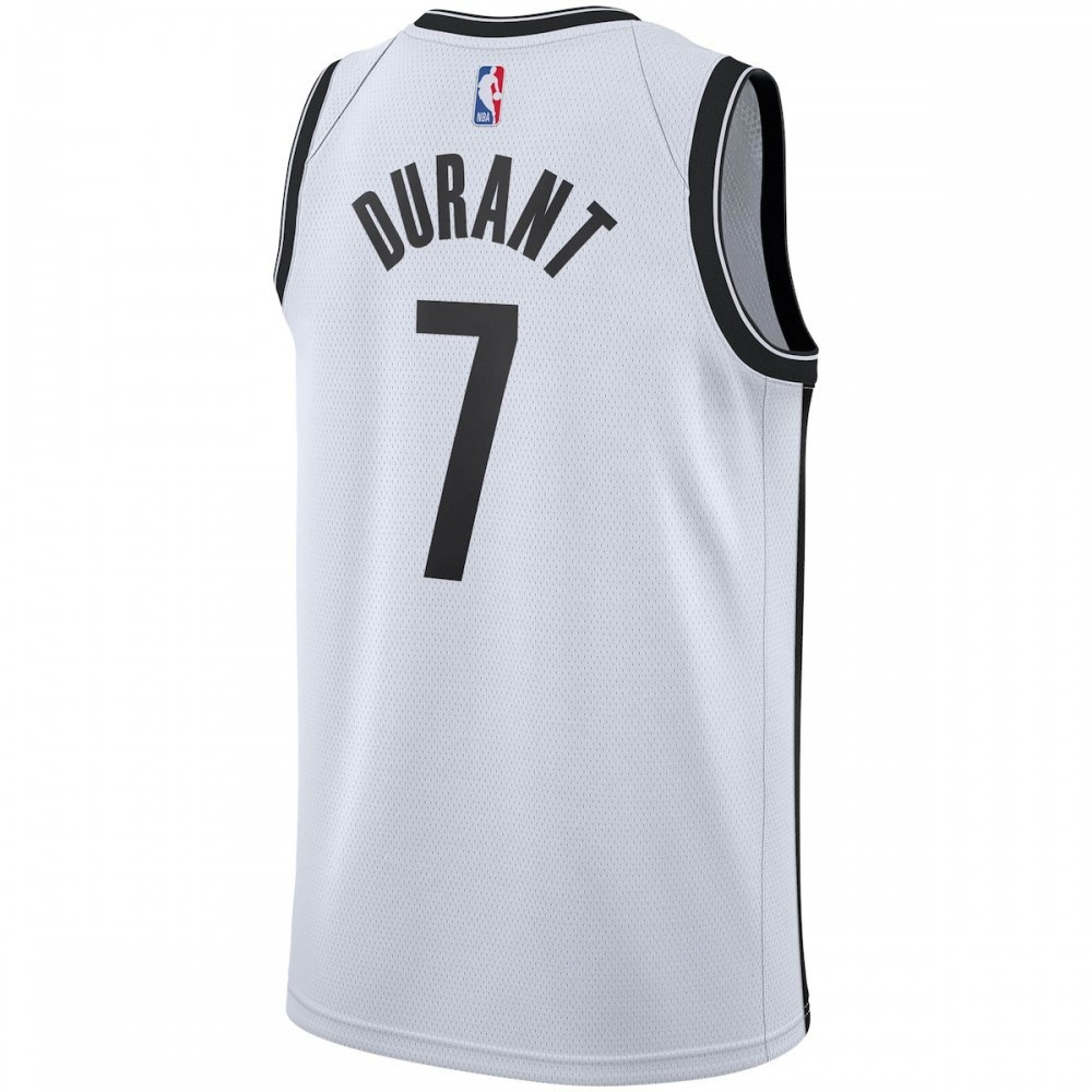 Kevin Durant Brooklyn Nets 2019/2020 Swingman Jersey Association Edition White - back view