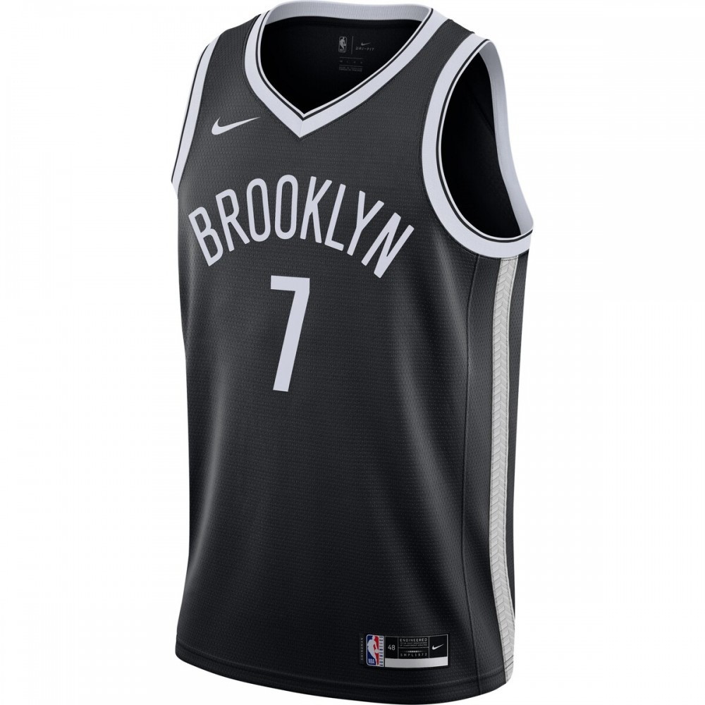 Kevin Durant Brooklyn Nets 2020/21 Swingman Jersey Black Icon Edition - second front view