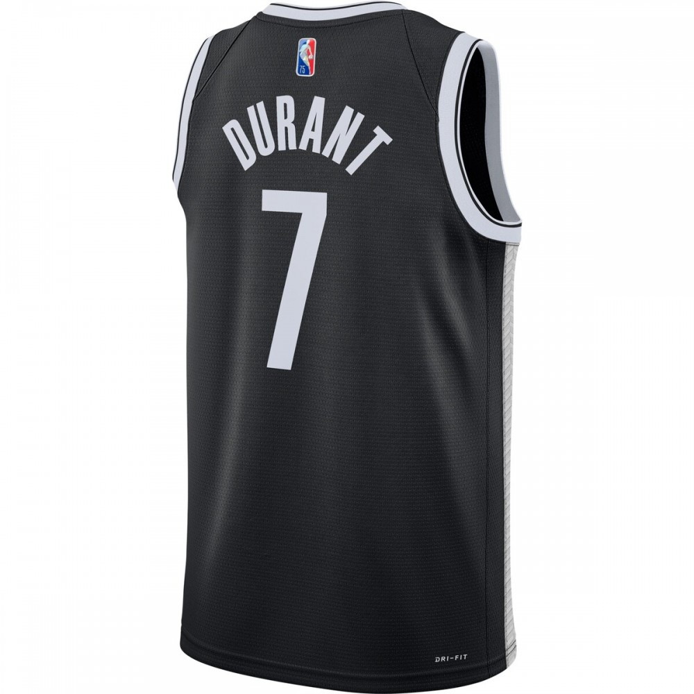 Kevin Durant Brooklyn Nets 2021/22 Diamond Swingman Jersey Icon Edition Black - back view