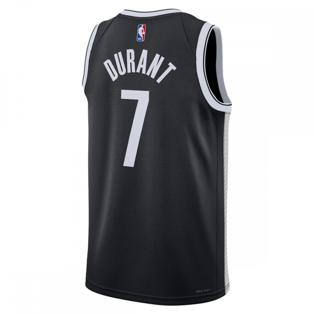 Kevin Durant Brooklyn Nets Unisex 2022/23 Swingman Jersey Icon Edition Black - back view