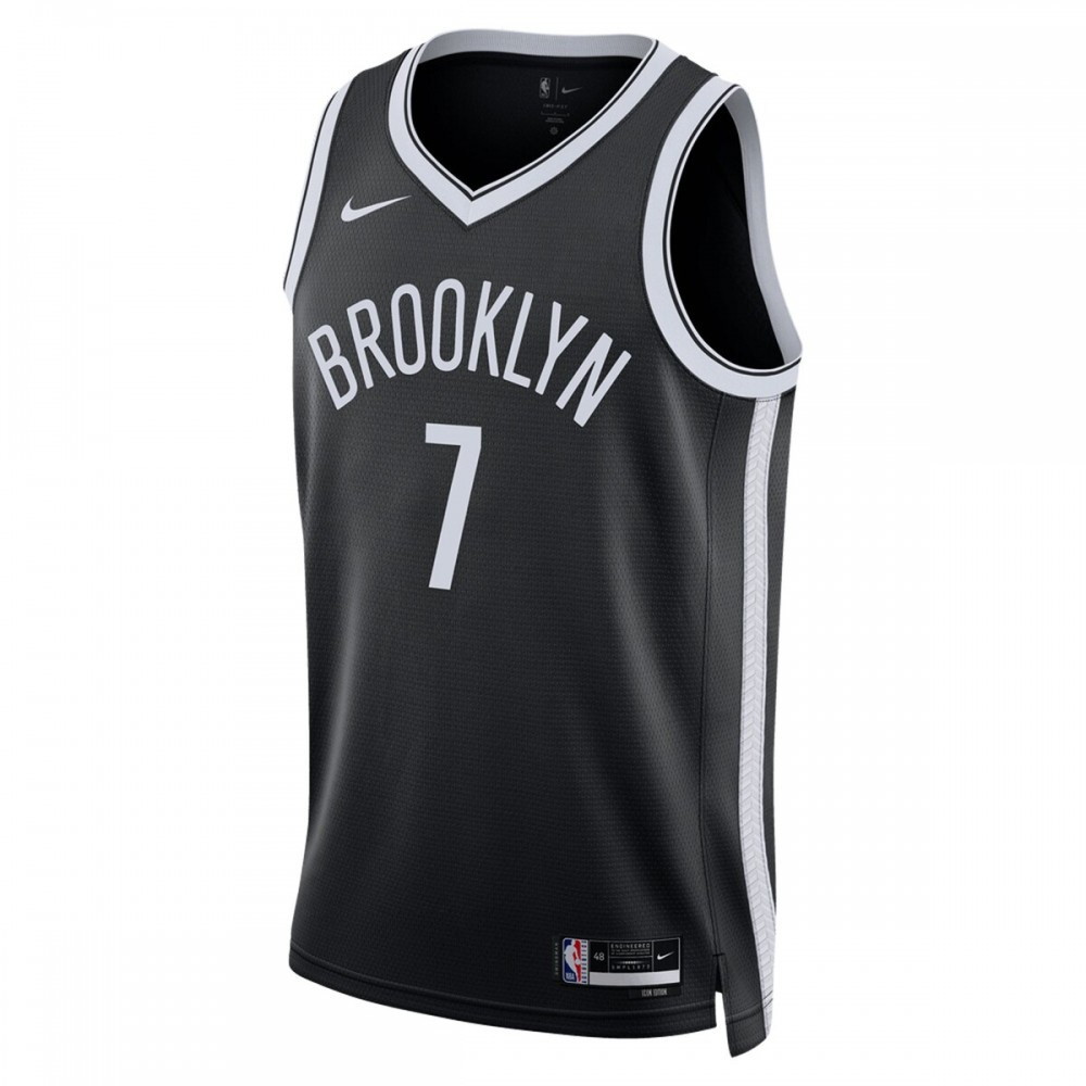 Kevin Durant Brooklyn Nets Unisex 2022/23 Swingman Jersey Icon Edition Black - second front view