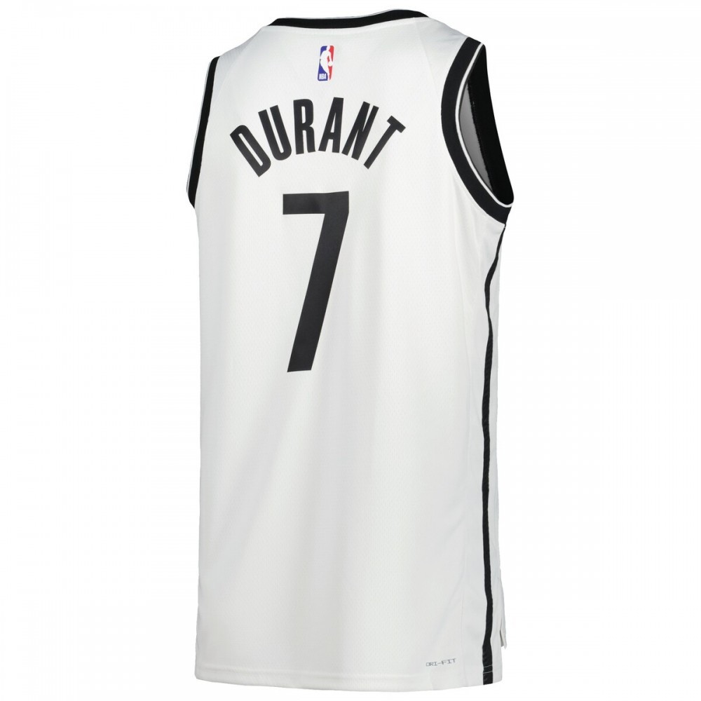 Kevin Durant Brooklyn Nets Unisex 2022/23 Swingman Jersey Icon Edition White - back view