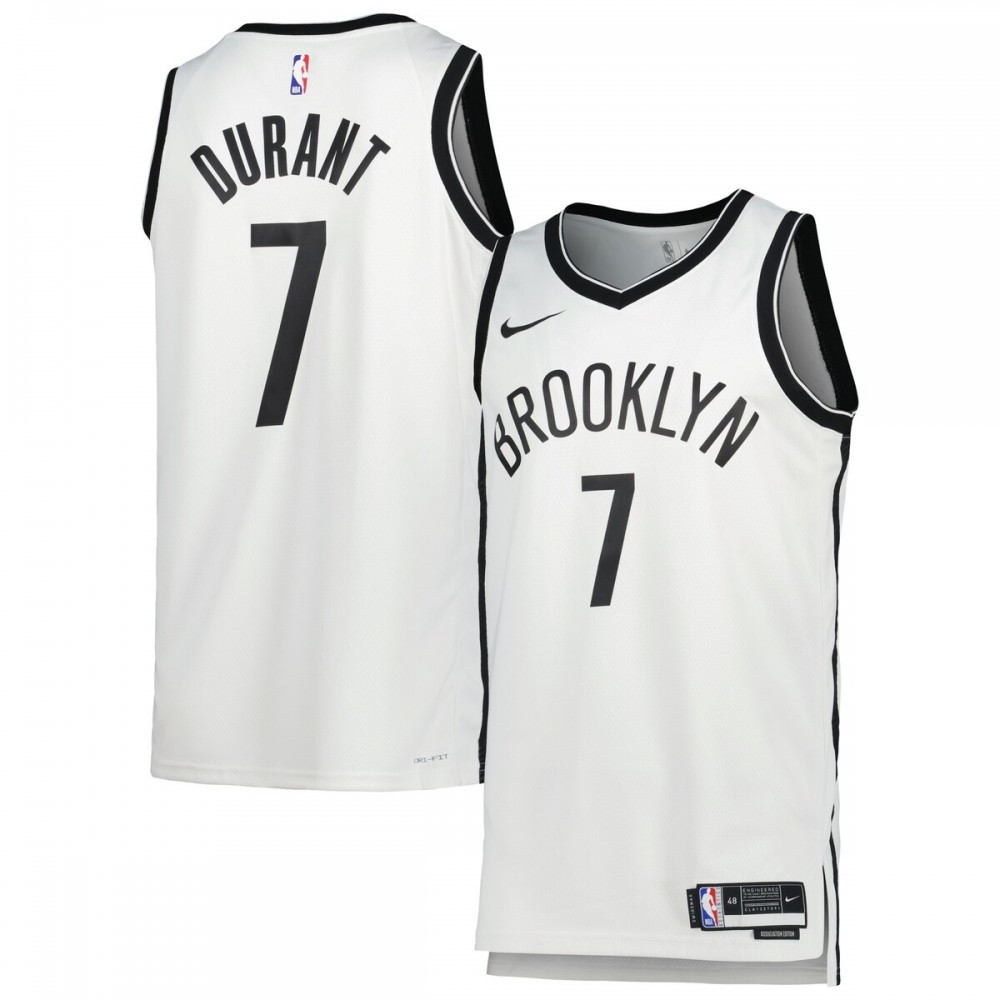 Kevin Durant Brooklyn Nets Unisex 2022/23 Swingman Jersey Icon Edition White - front view