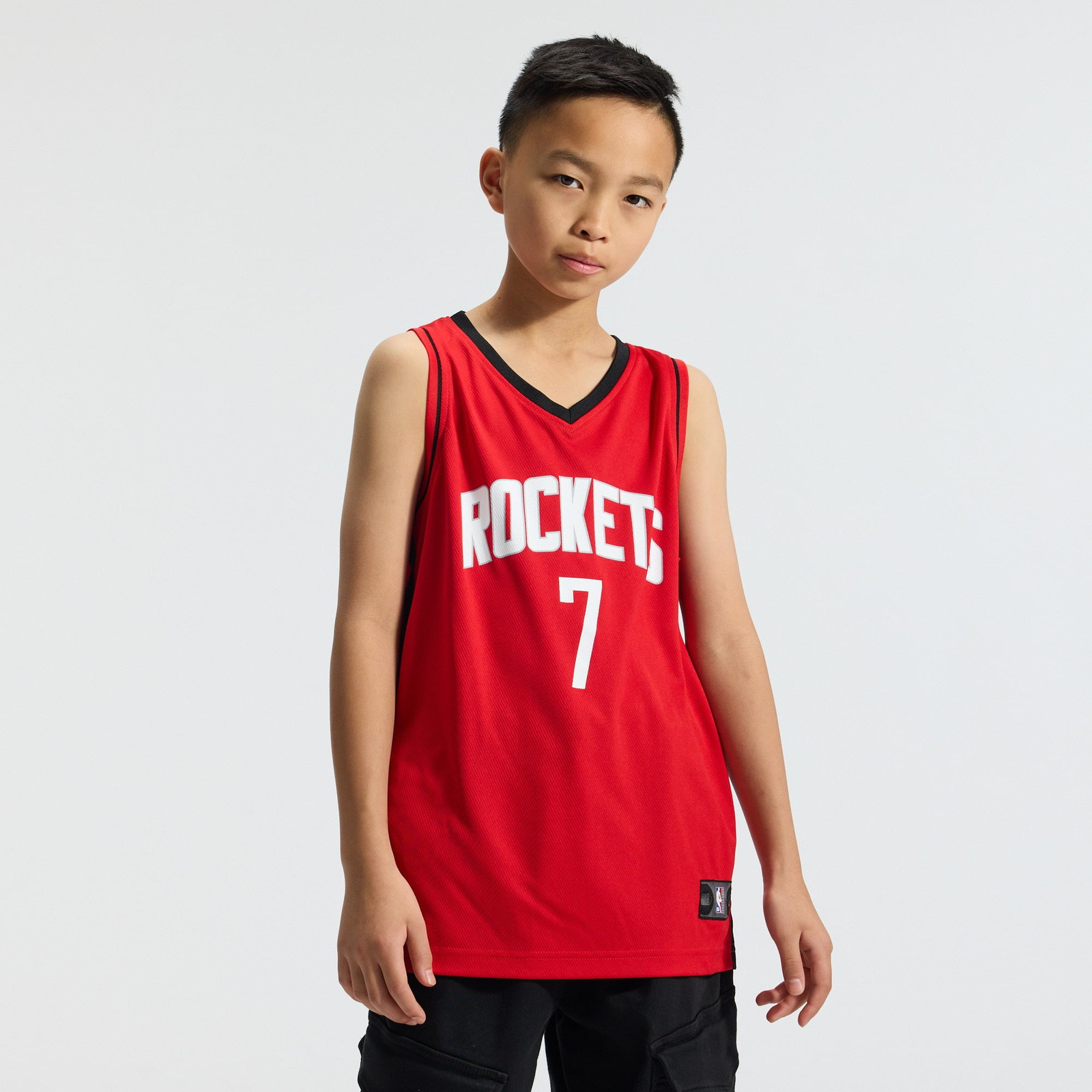 Kevin Durant Houston Rockets Youth Fast Break Jersey Icon Edition Red - front view