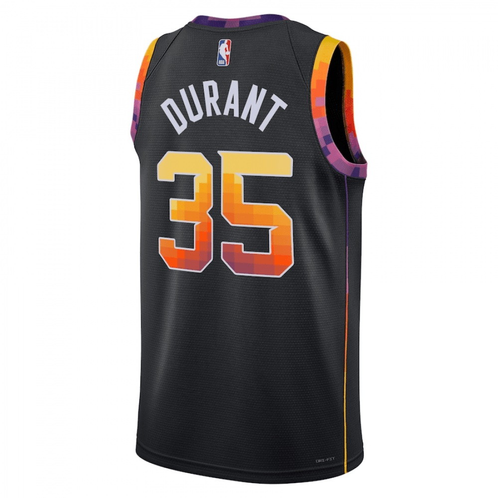 Kevin Durant Phoenix Suns 2022/23 Statement Edition Swingman Jersey Black - back view